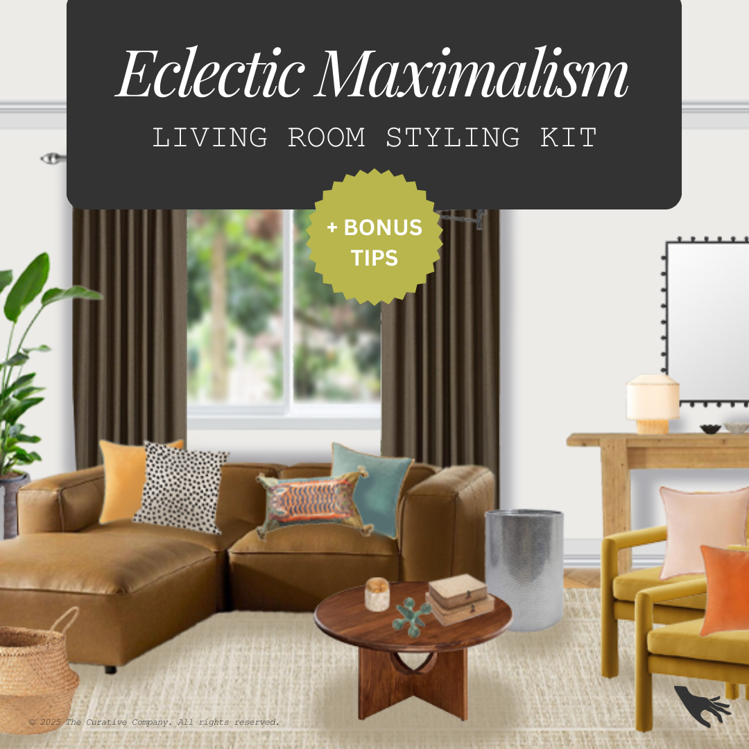 eclectic maximalism interior design style guide styling kit.png