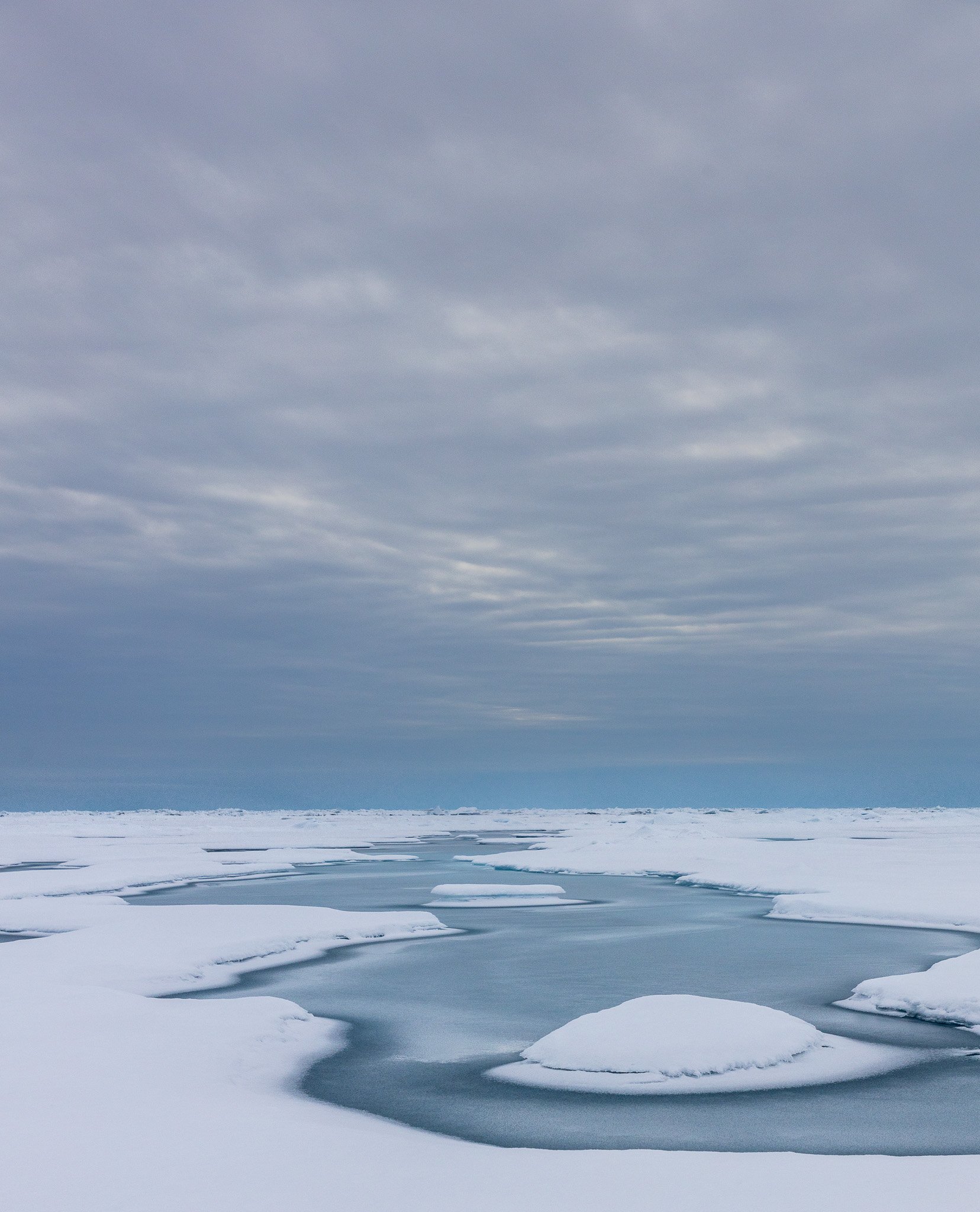 Looking off into the distance, miles and miles of ice.