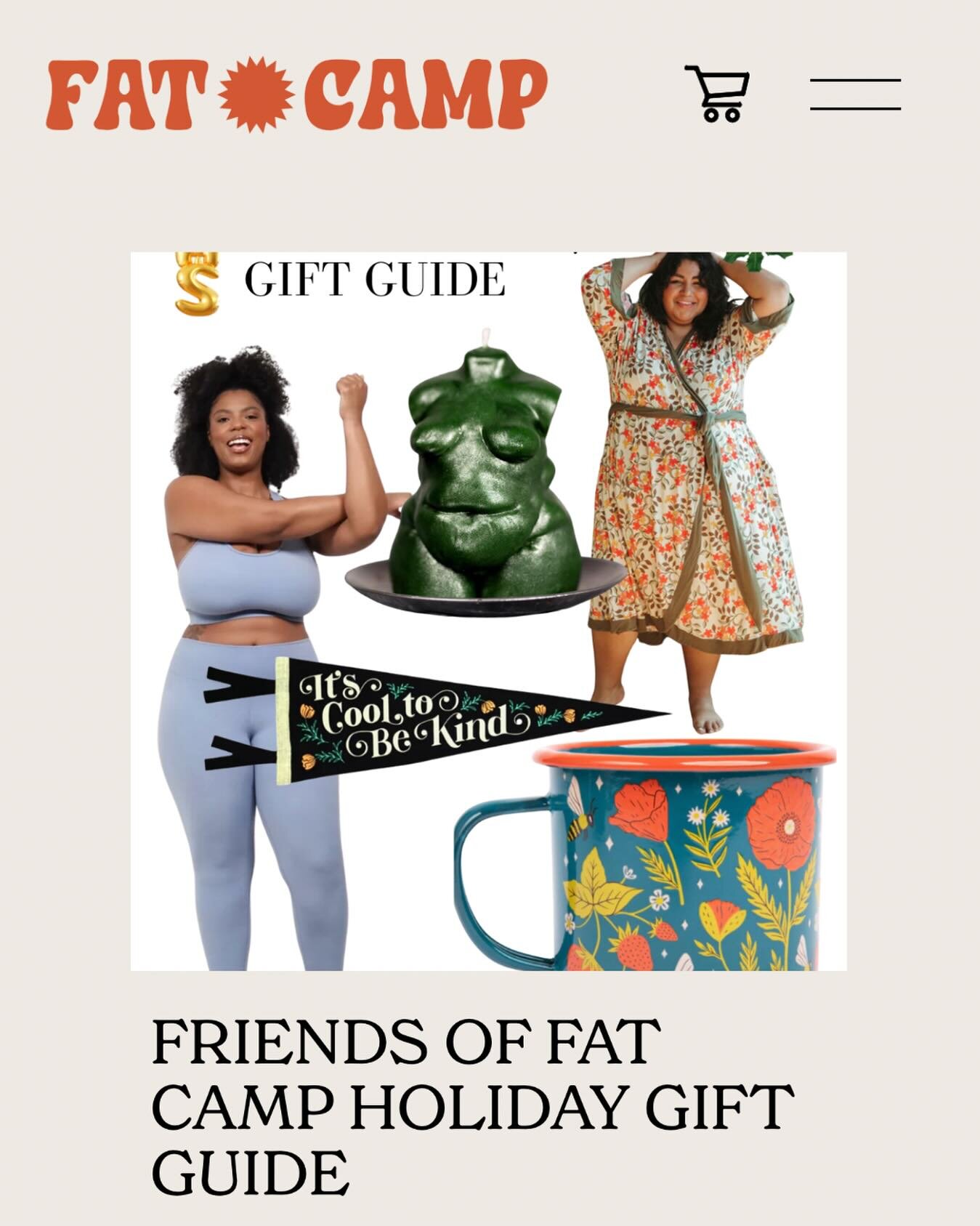 New on the Fat Camp Blog! We curated a list of incredible holiday gift ideas featuring products from some our favorite Friends of Fat Camp! ✨

Click the link in our bio or visit www.fatcampretreat.com/blog!