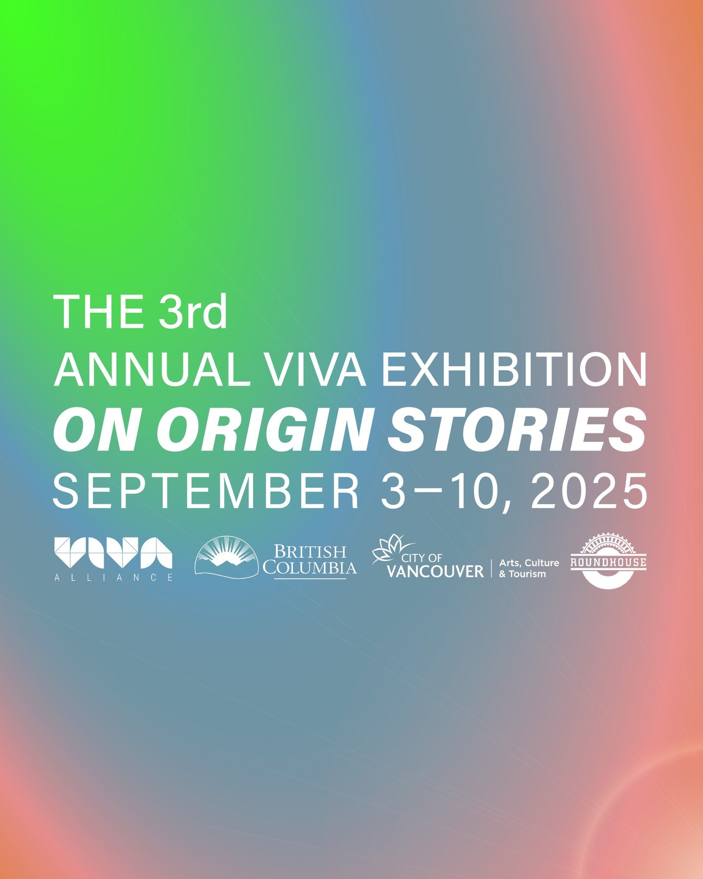 We&rsquo;re pleased to present the 𝟯𝗿𝗱 𝗔𝗻𝗻𝘂𝗮𝗹 𝗩𝗜𝗩𝗔 𝗘𝘅𝗵𝗶𝗯𝗶𝘁𝗶𝗼𝗻: 𝗢𝗻 𝗢𝗿𝗶𝗴𝗶𝗻 𝗦𝘁𝗼𝗿𝗶𝗲𝘀&mdash;a juried and curated group exhibition showcasing powerful artistic perspectives on the narratives that shape who we are.

𝗢?