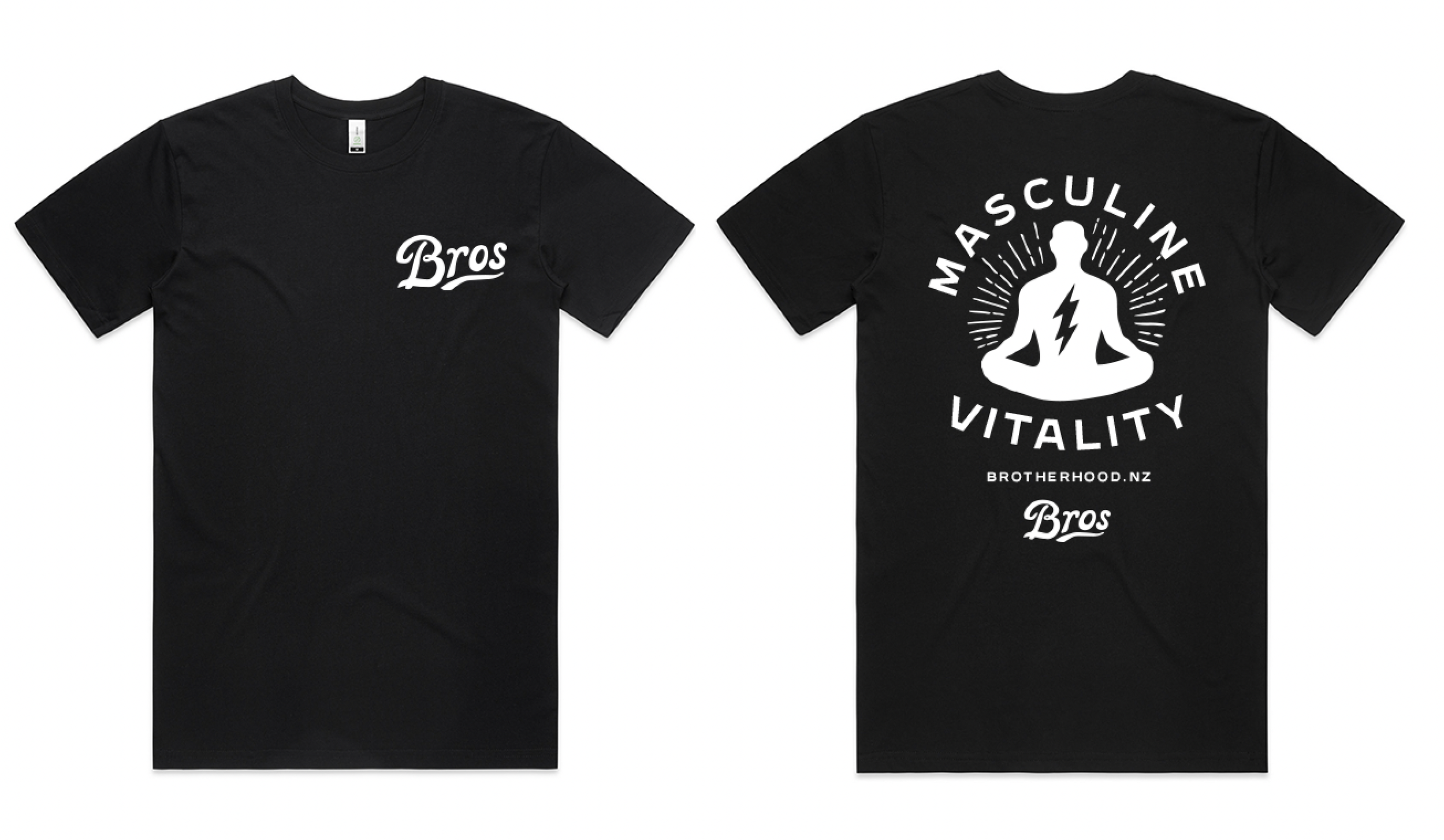 Masculine Vitality Tee | Black