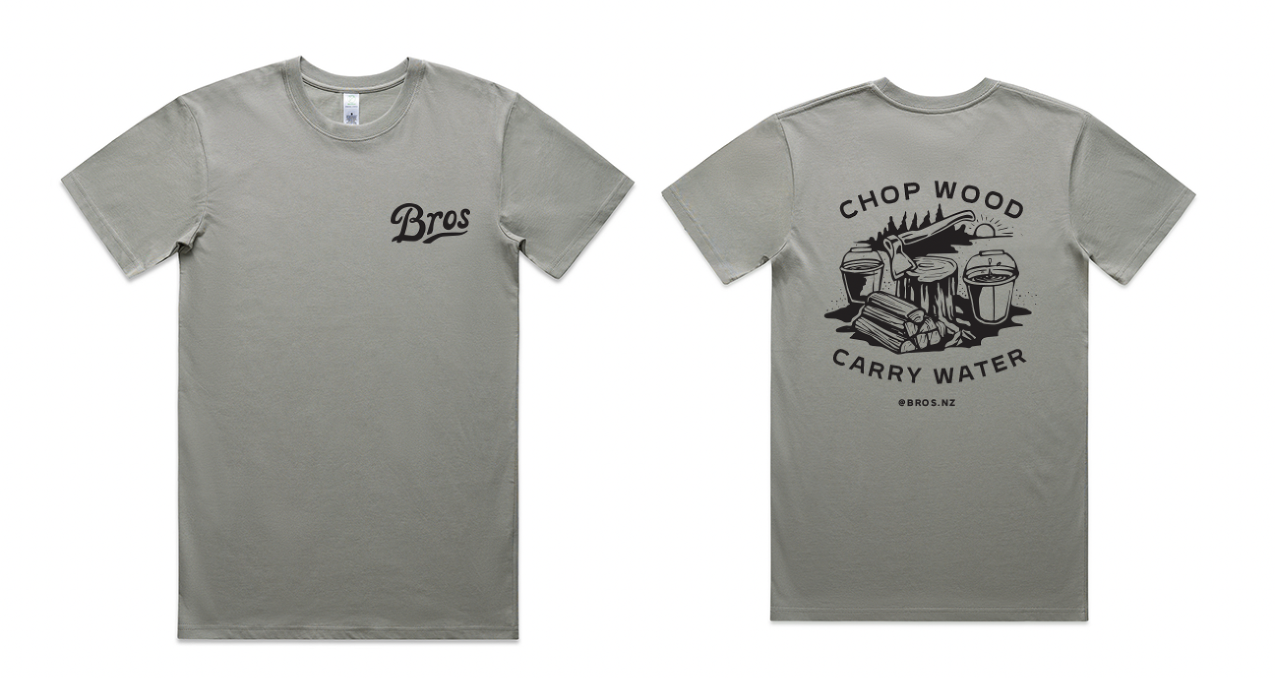 Chop Wood, Carry Water Tee | Granite