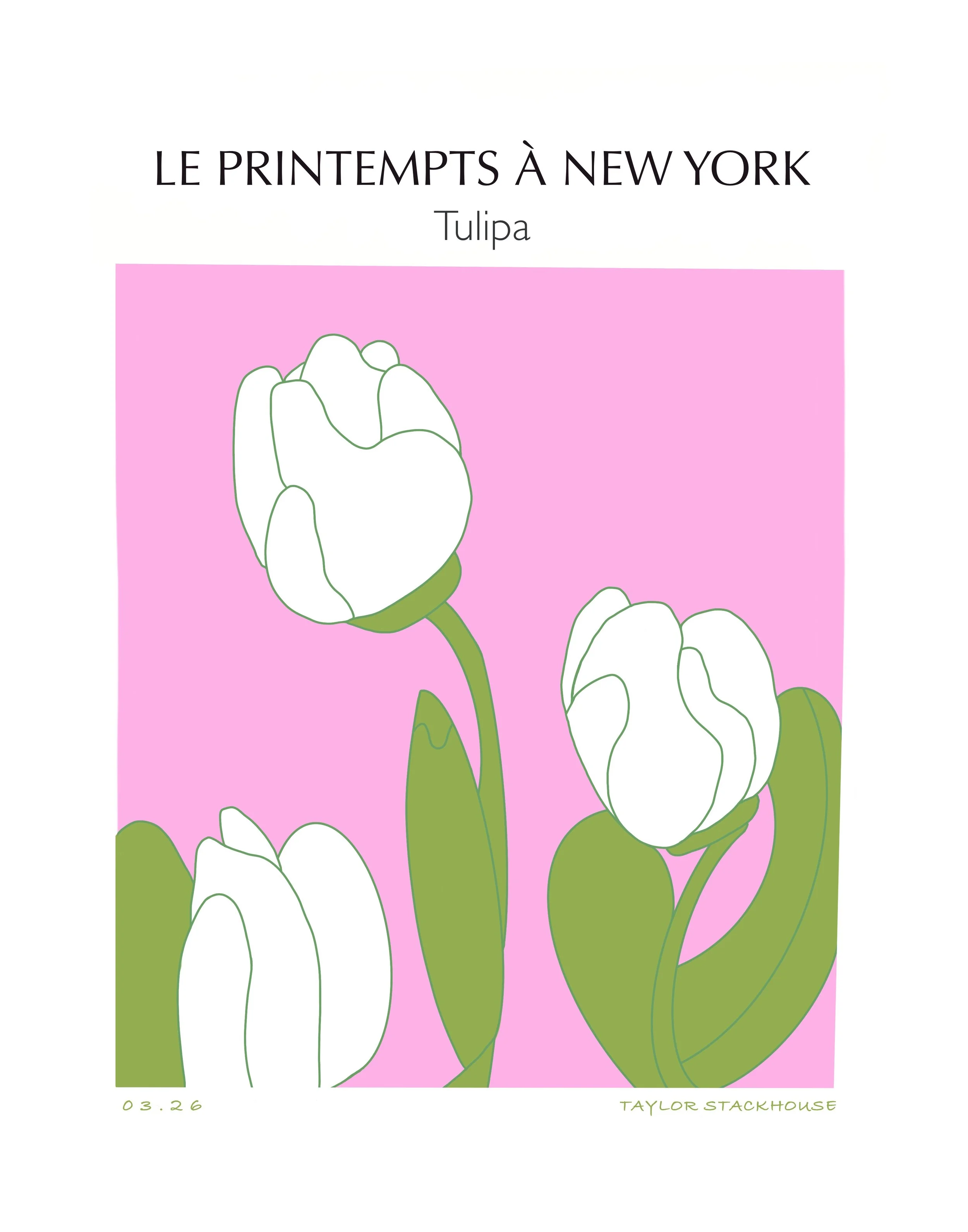 “Le Printempts À New York” Poster Design 