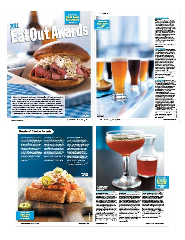 Time Out Chicago Magazine Feature Spreads