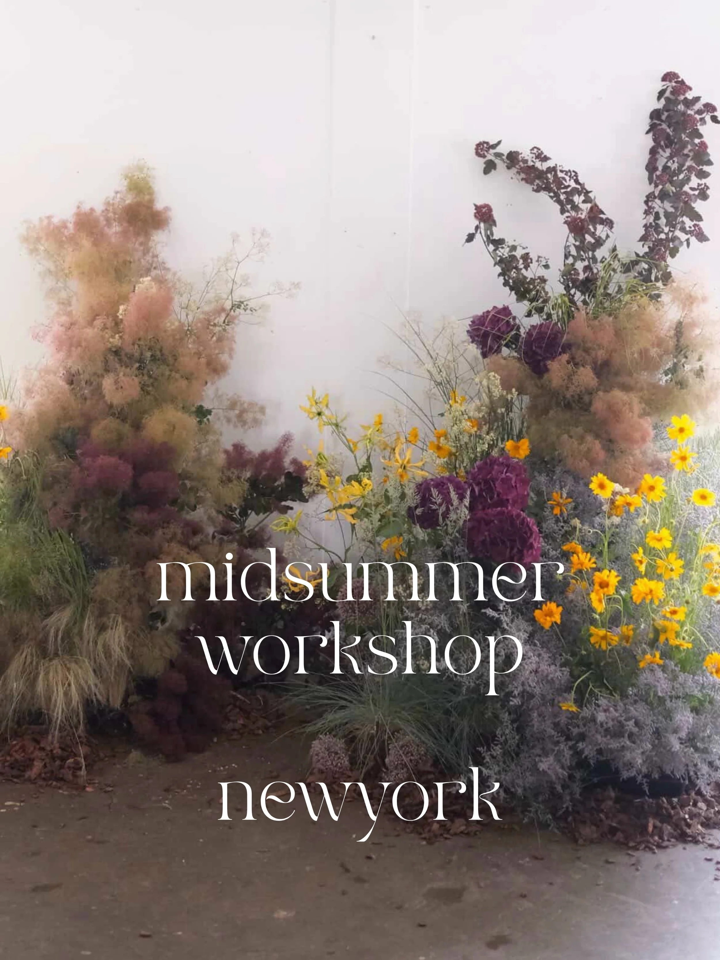 Our connection with Midsummer started about a year ago.
When I visited South Korea last year, I took one of Min-seon&rsquo;s workshops. Whenever I travel to a different city, I try to take a class with a local florist. After doing flowers as a job fo