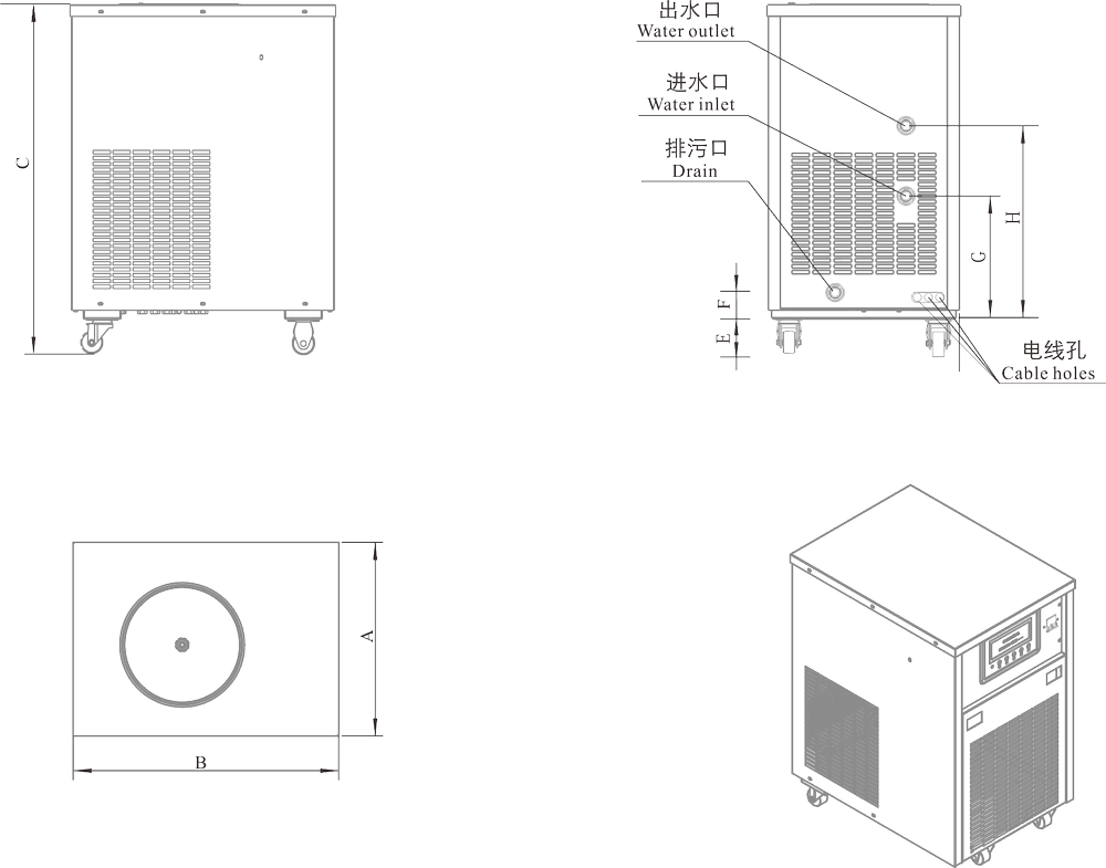 Portable Water Chiller for UV Laser Small Industrial Chiller Water Chiller for ODM & OEM