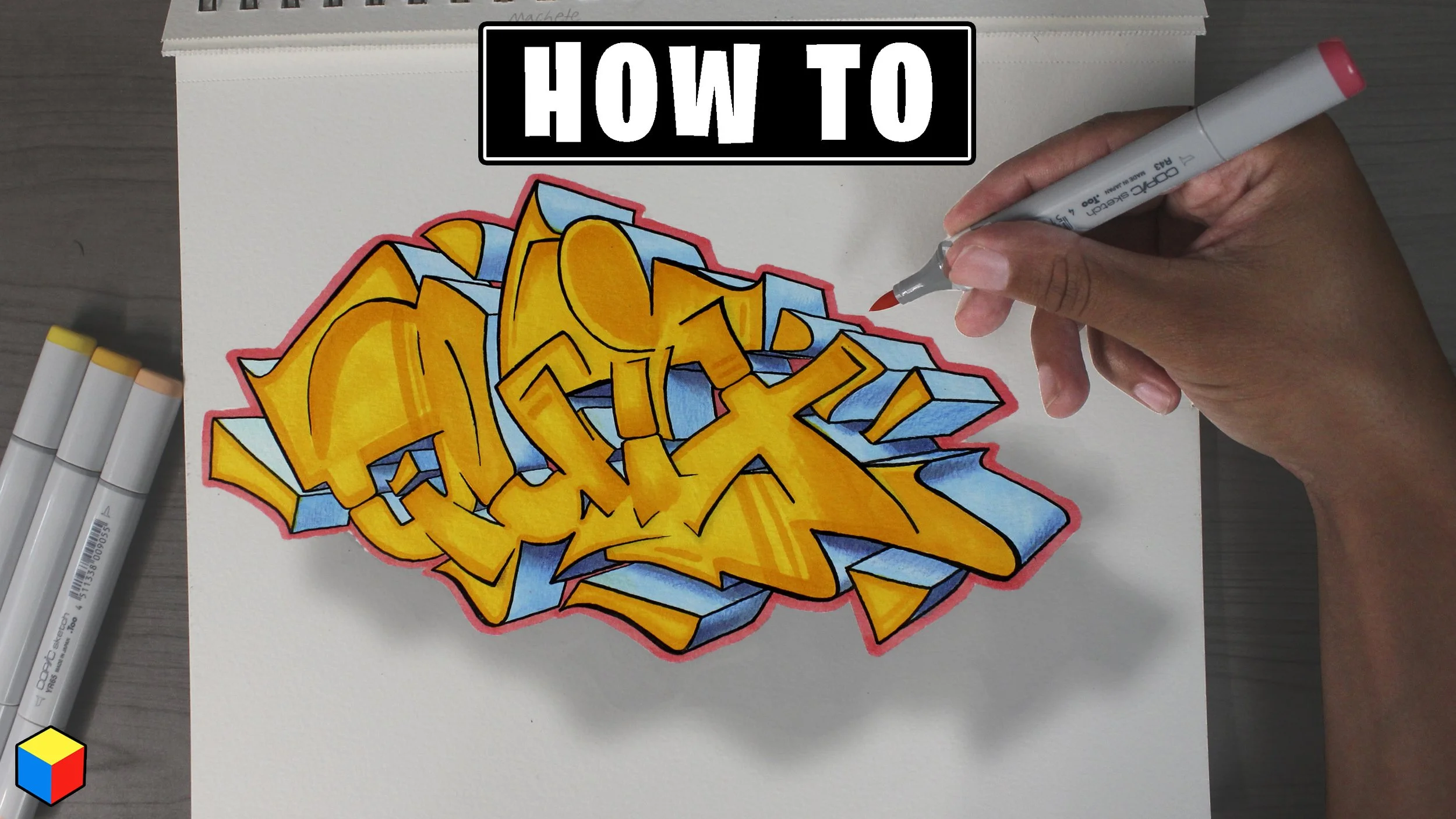 How To Do Graffiti On A Paper