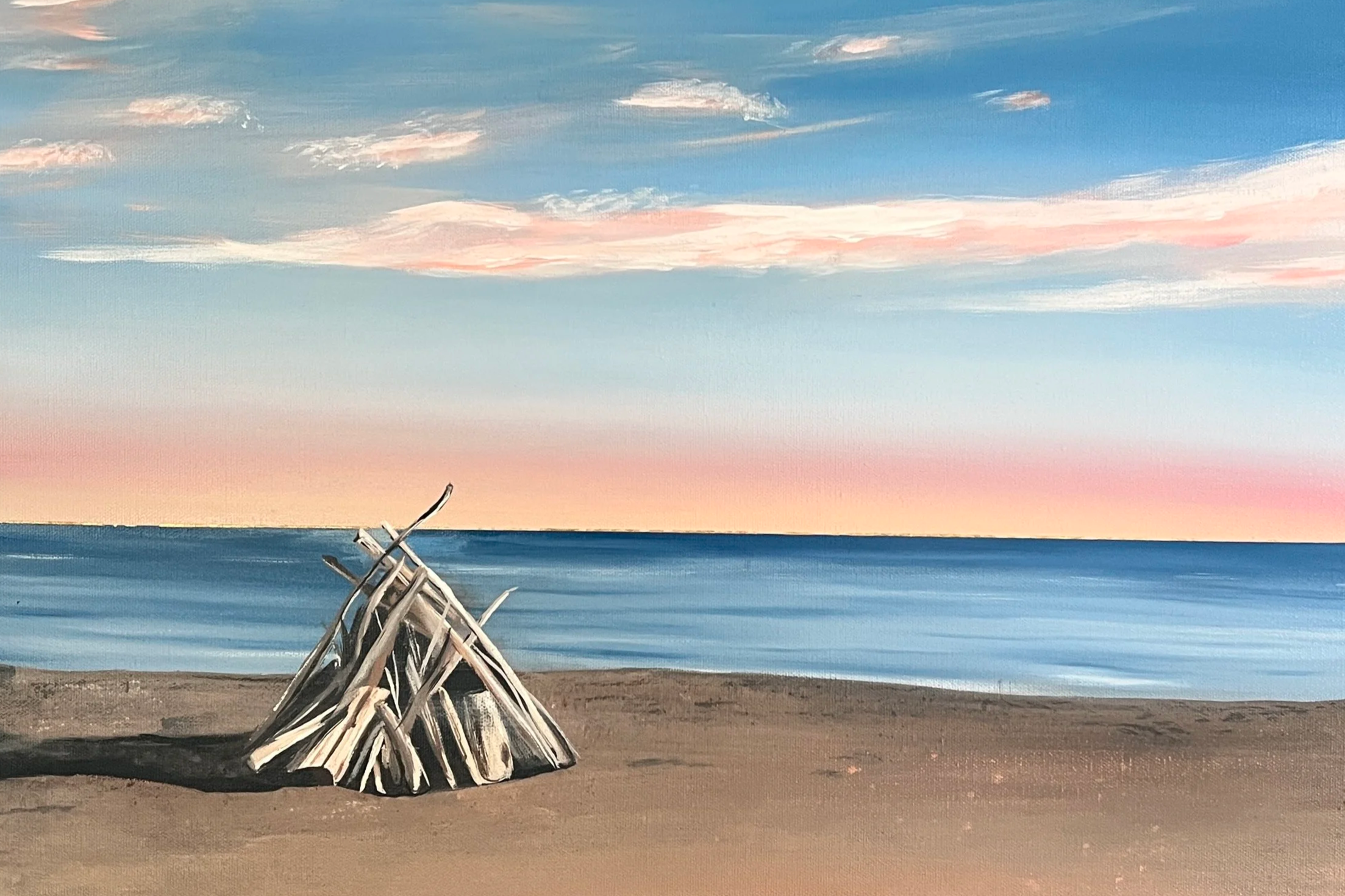 campfire-on-the-beach-painting