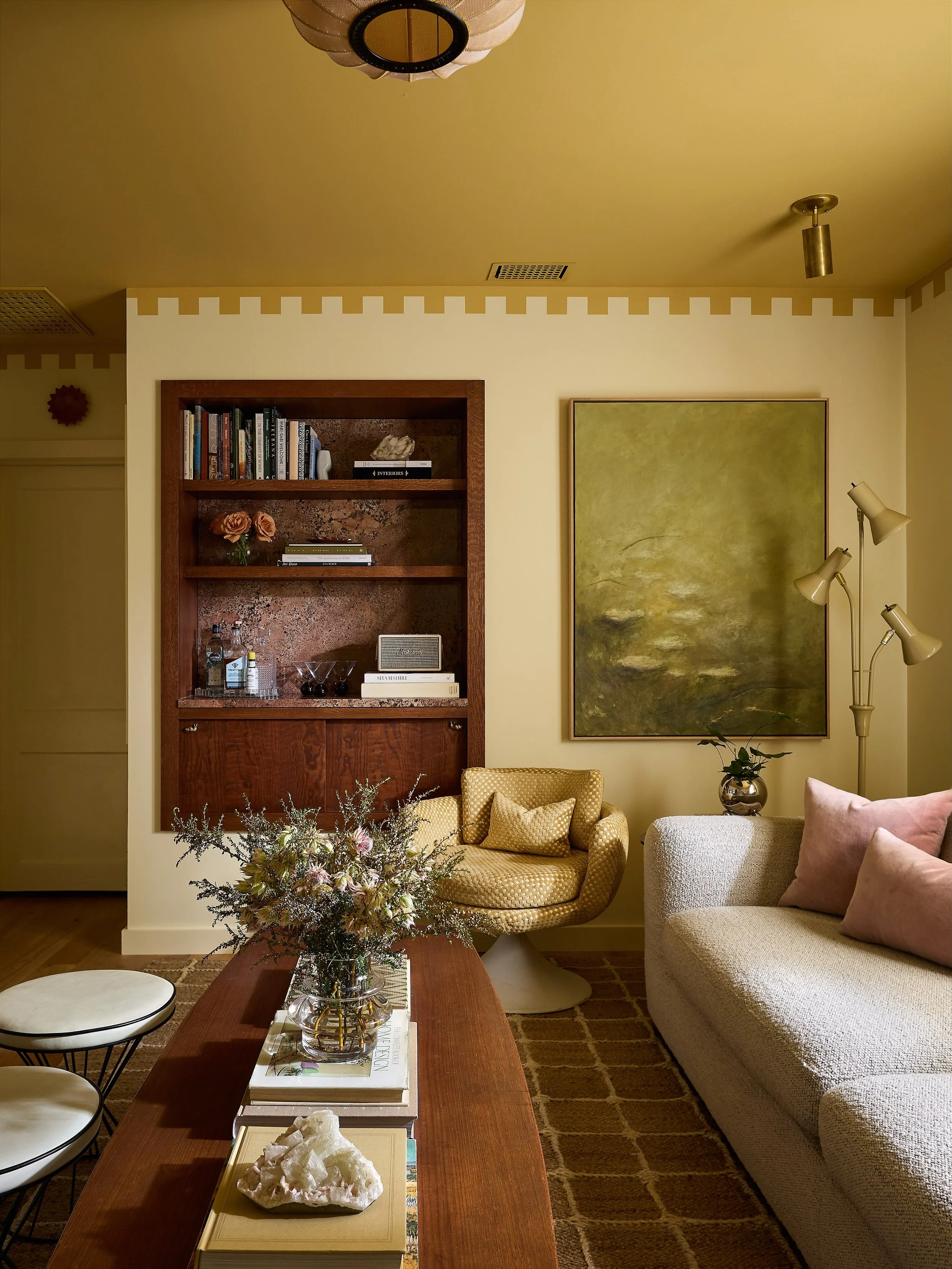 Shut the front door&hellip;

This is the first thing you see when you walk into my house. Three years ago, you would&rsquo;ve been greeted by a boob light and a closet door. Today, your eyes wander from the trompe l&rsquo;oeil dentil molding to the s