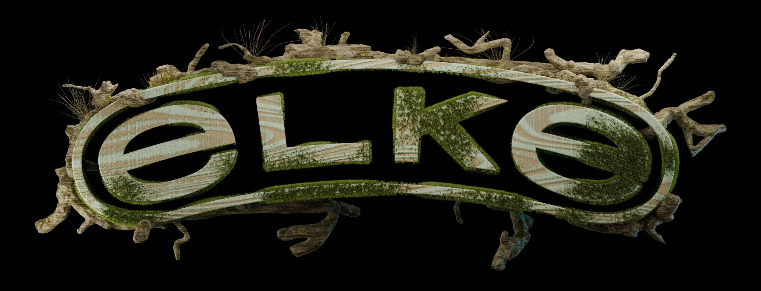 elke logo animation sculpture