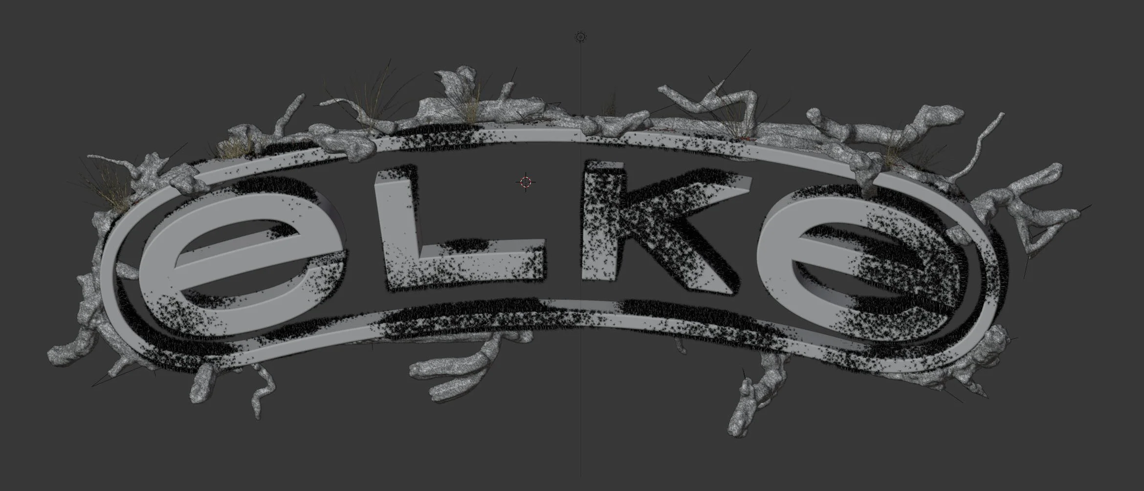 elke logo animation sculpture process