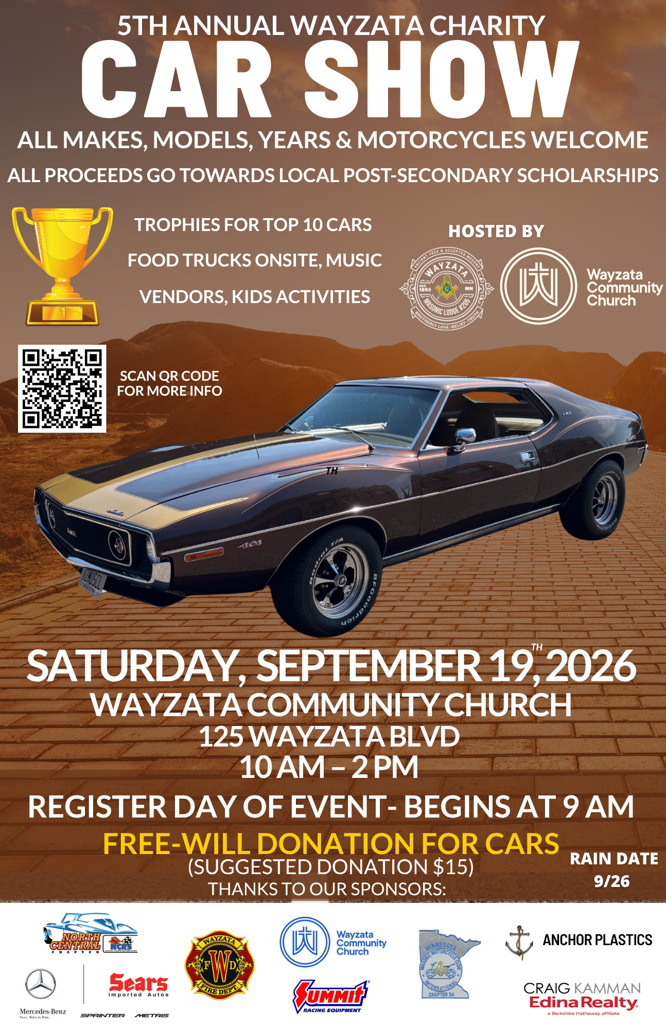 Car Show Donation and Pre-Registration