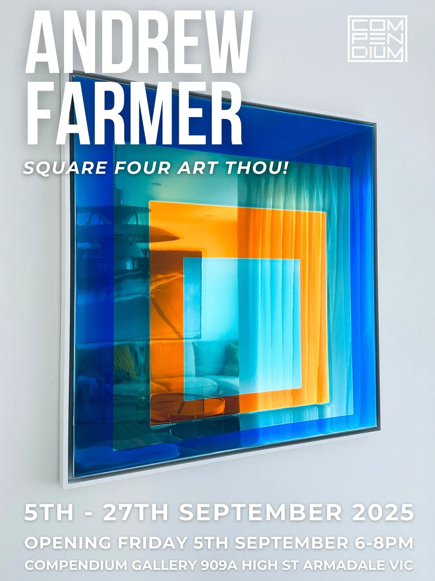 We are thrilled to announce ANDREW FARMER&rsquo;S second solo exhibition with us at COMPENDIUM GALLERY this September. 

Contact us to be on the catalogue preview list