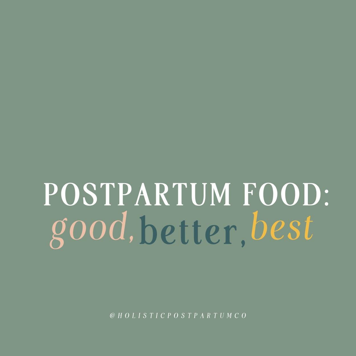 The quality of our food matters ❕&hellip;

&zwnj;

Especially in the postpartum time.

&zwnj;

The best foods and beverages you can eat following birth are freshly cooked, warm, and easy to digest. Even better if they are properly spiced, delicious, 