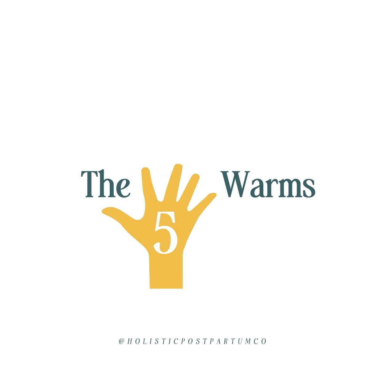 When giving your baby a massage, remember the 5 Warms:

&zwnj;

🌡️Warm Room - Make sure the room is nice and warm and free of drafts to keep your baby warm and happy. Use a space heater if necessary.
🍵Warm Oil - Warm up your oil of choice in a cont