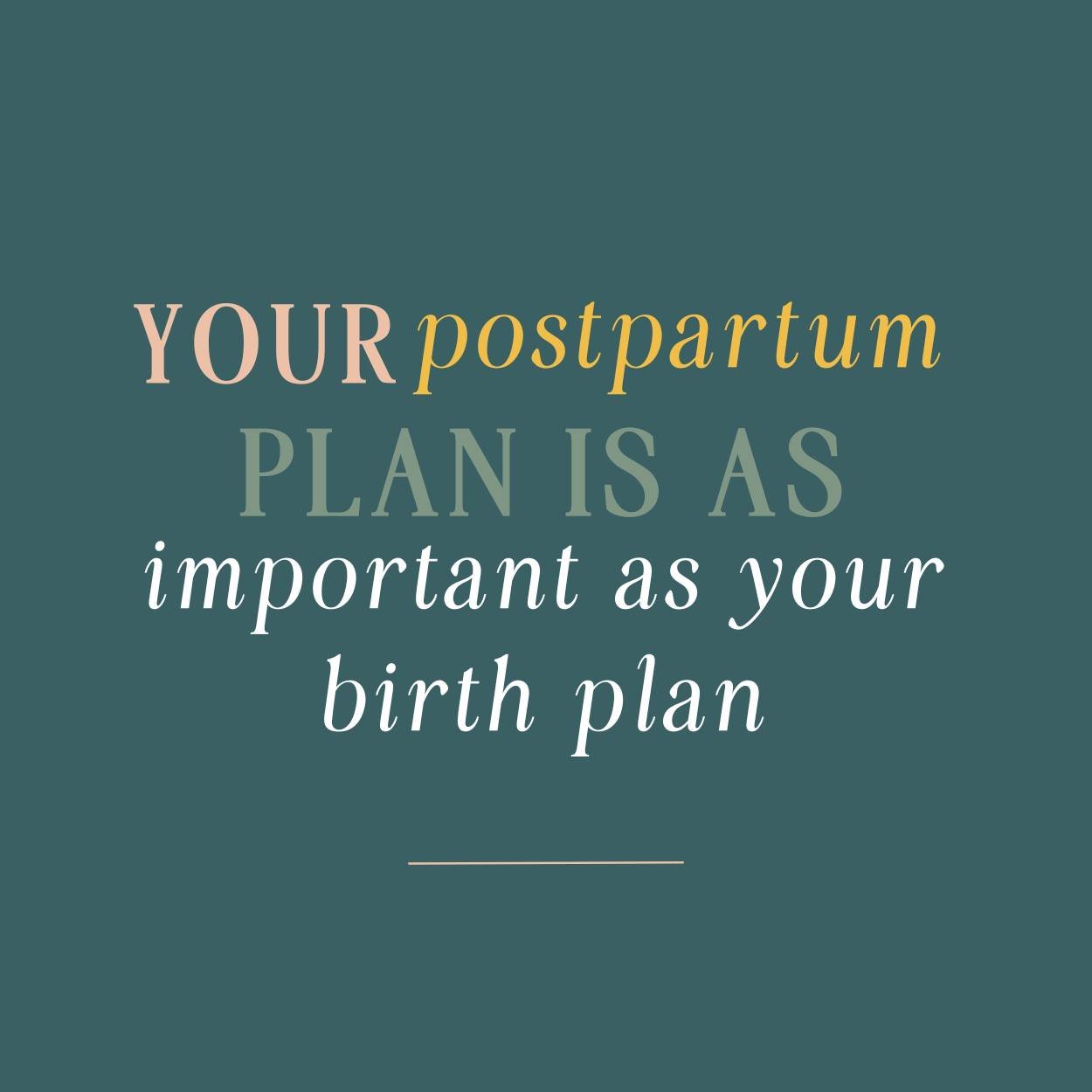 Have you thought about, or even written up, your birth plan? Do you know where you want to give birth? Do you know who you want to support you? Do you know what you&rsquo;d like your environment to be like? Odds are, you have.

Now, what about postpa