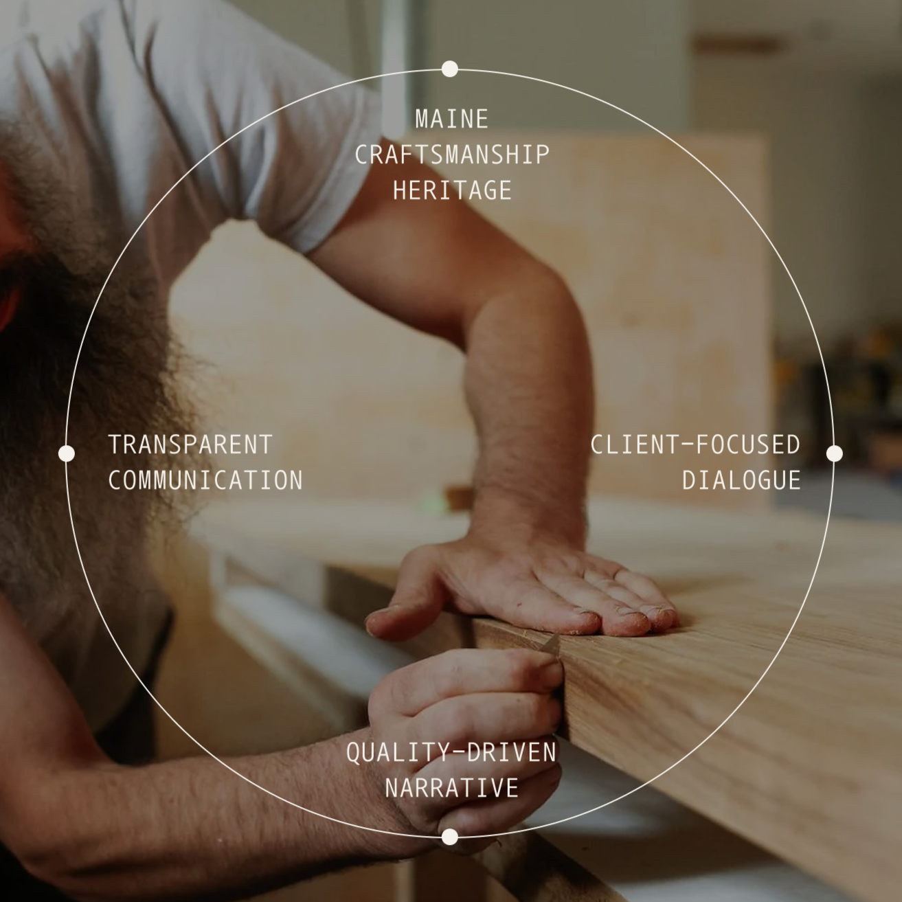 Case Study Imagery for Maine Cabinet Maker