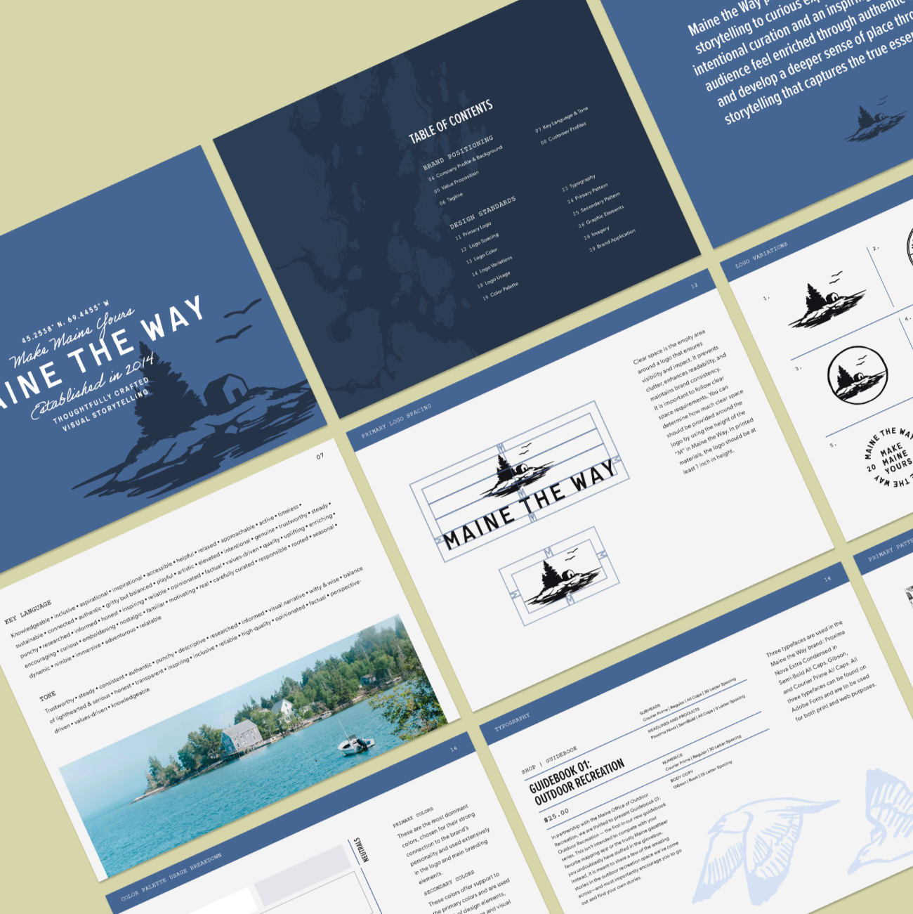 Brand Guide for Maine Travel Magazine