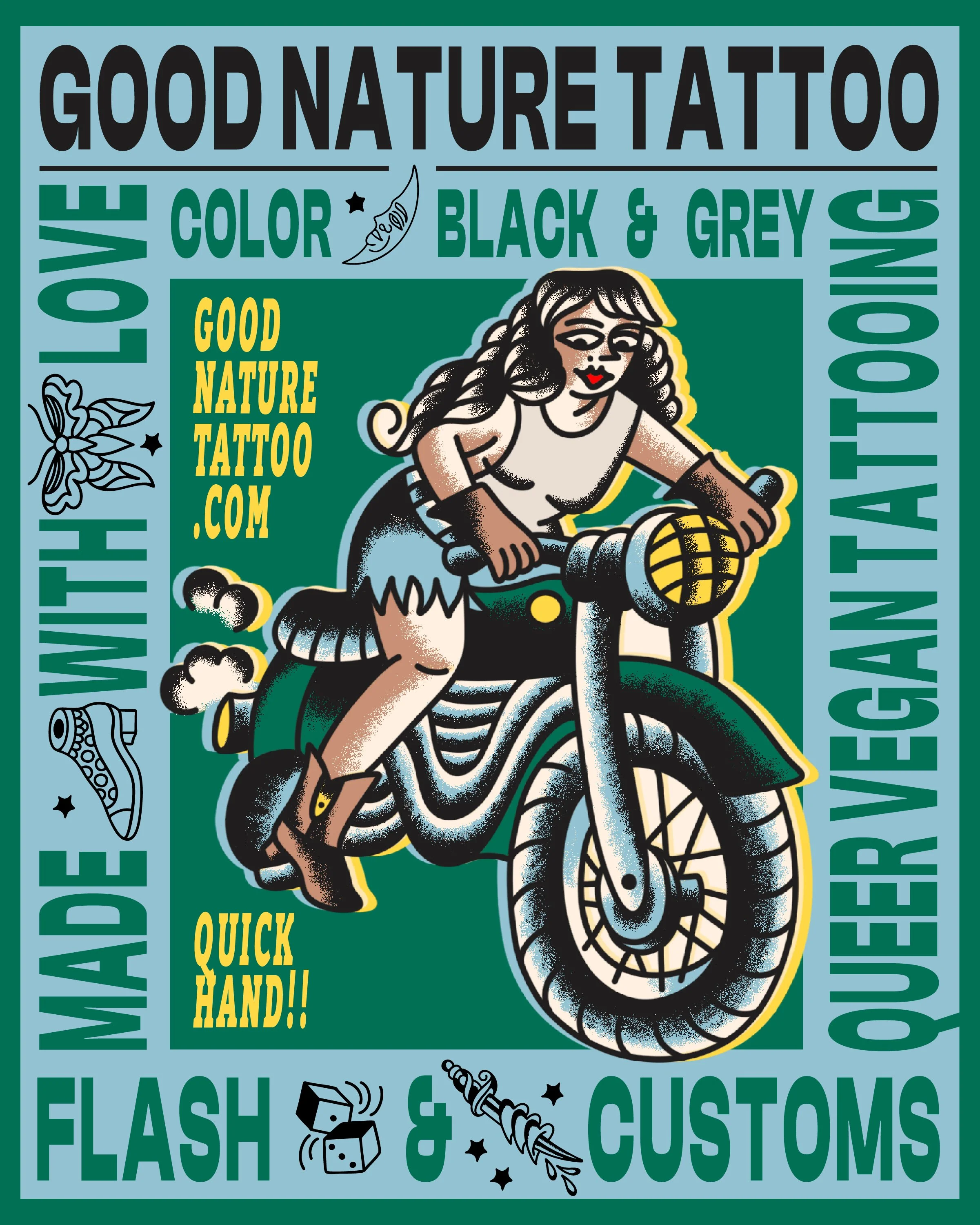 Poster Design for Local Tattoo Artist