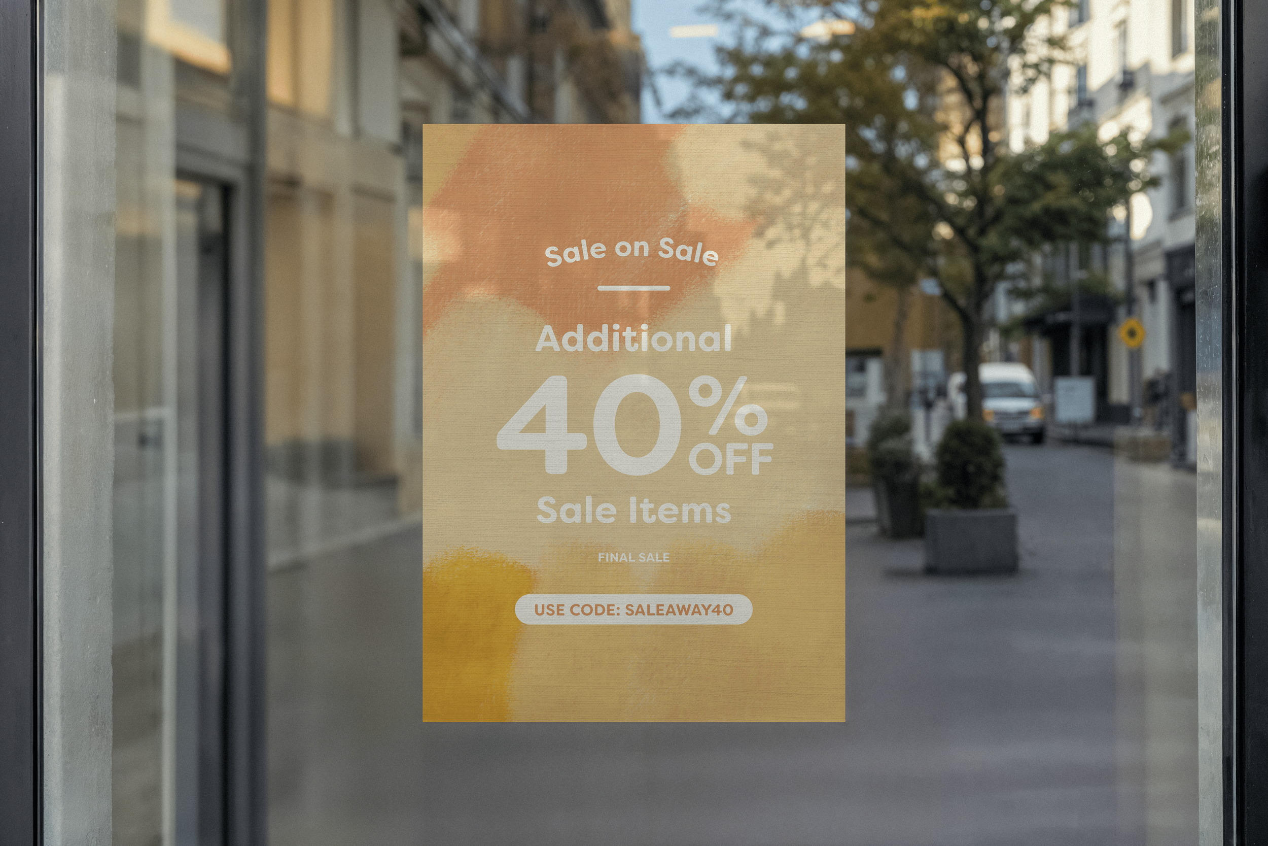 Sale Poster Design for Local Clothing Boutique