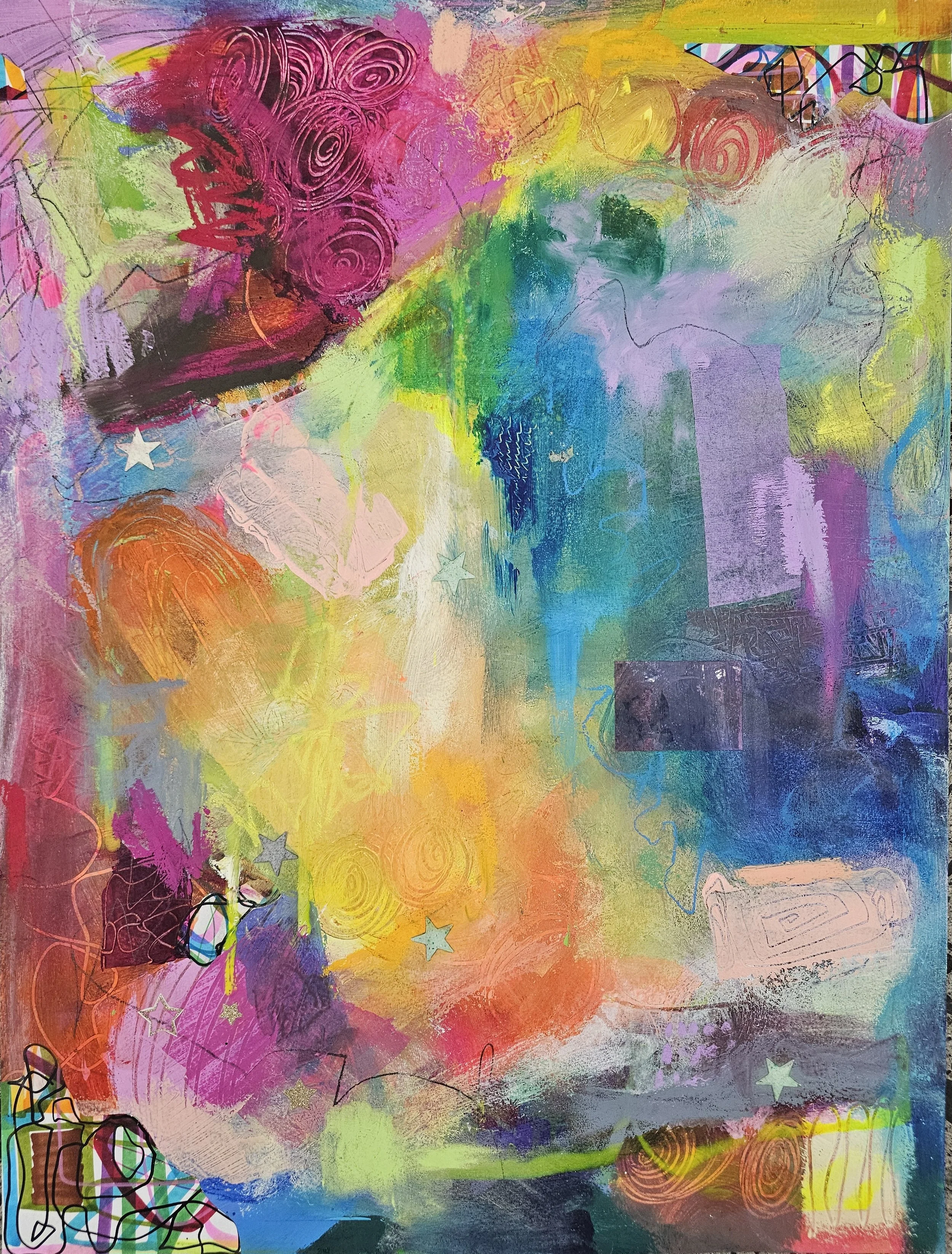 Color blocked 18x24