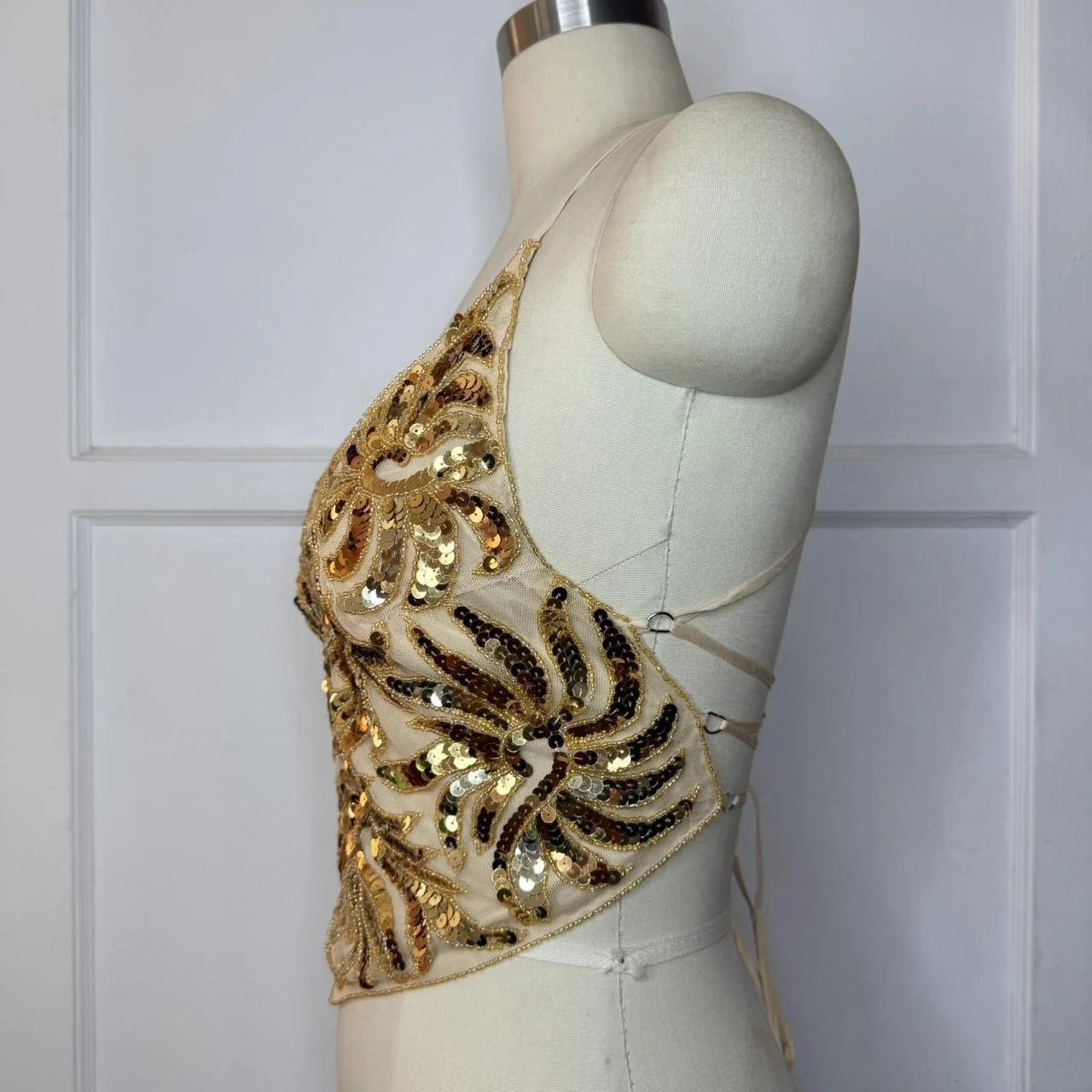 lechateaugoldsequinhaltertop3.JPG