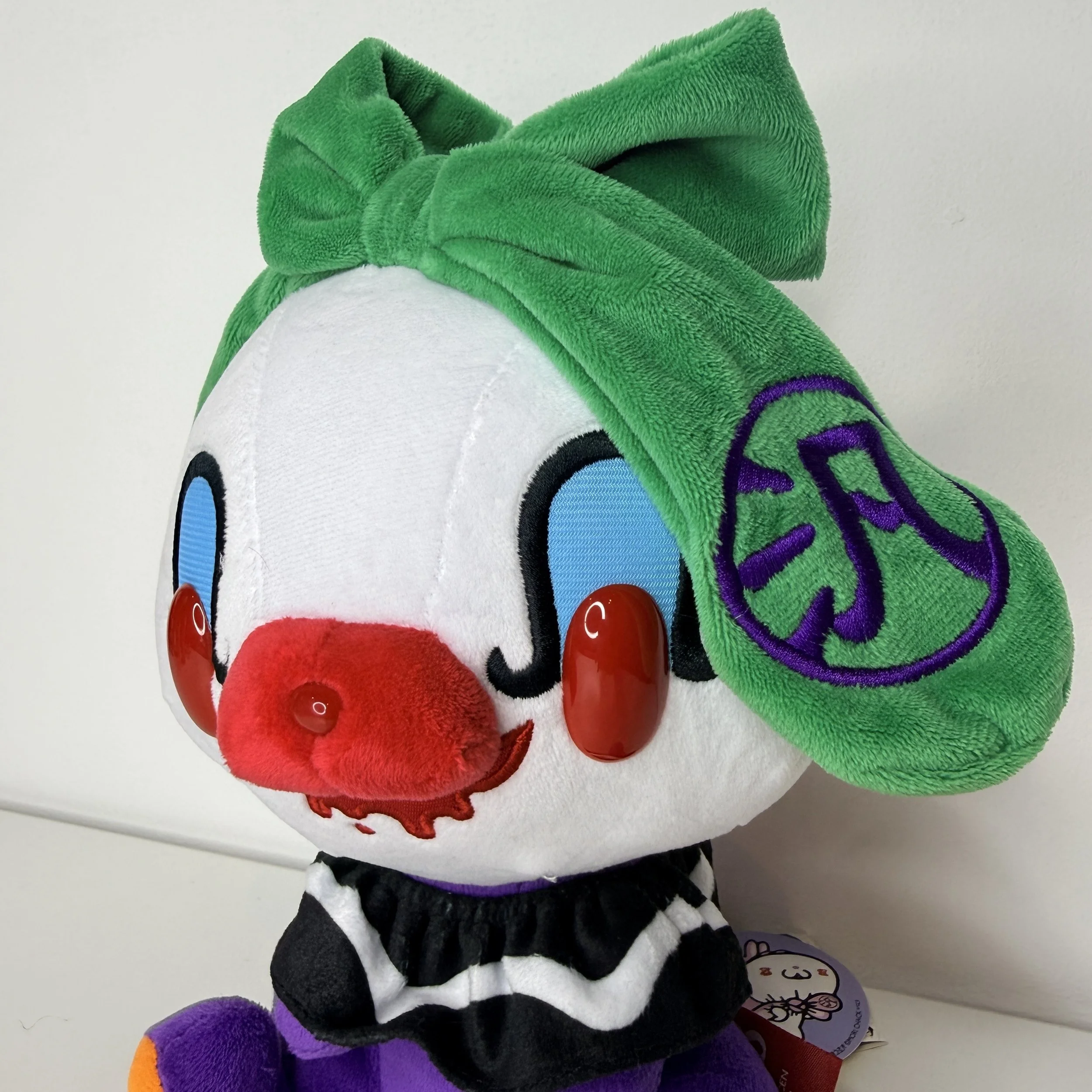 gloomybeargreenbowclownplush2.jpg
