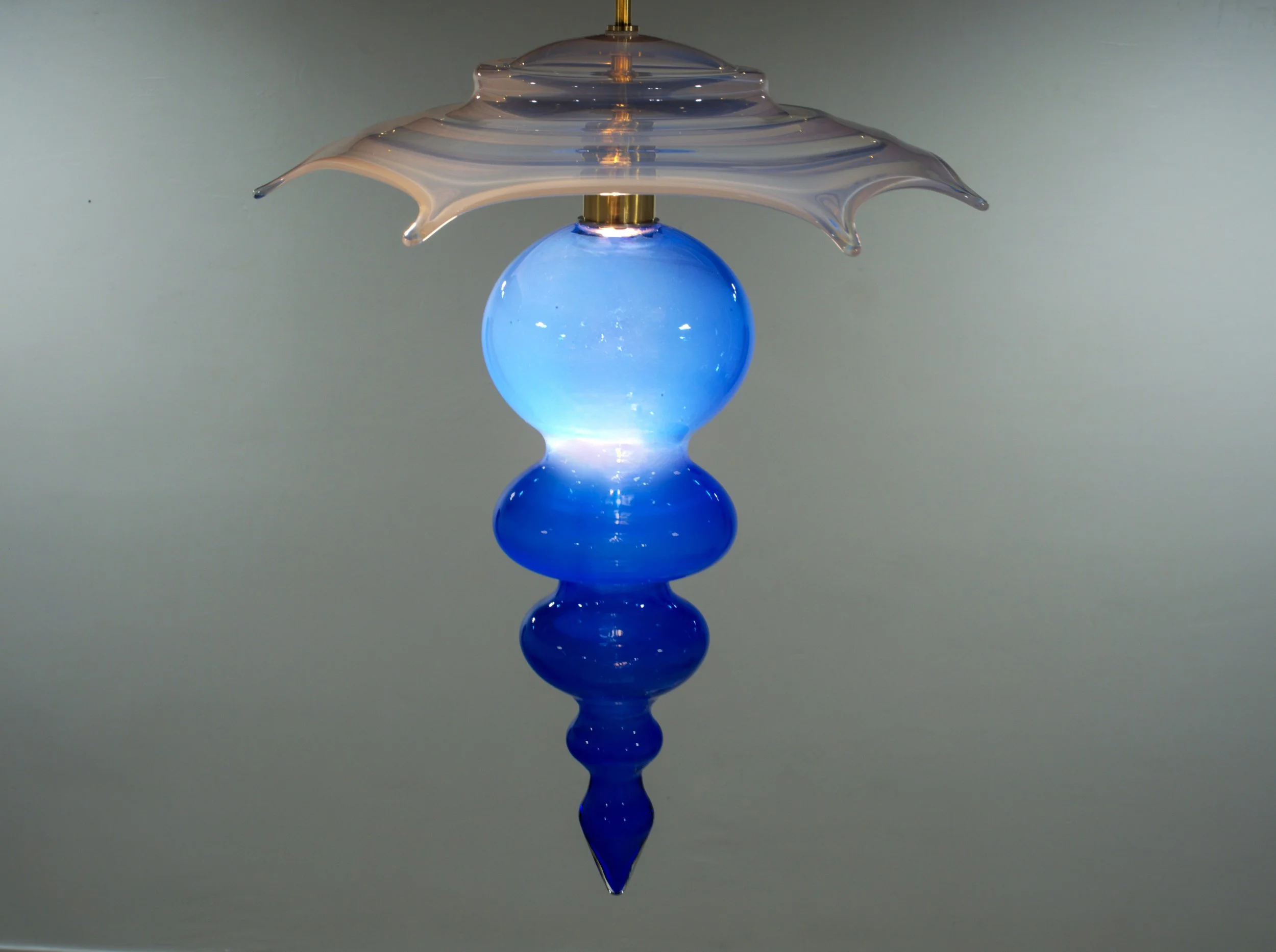 Nimbus Pendant 2025 blown glass and brass hardware 