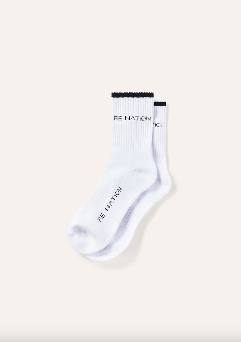 P.E Nation Vita Sock- OPTIC WHITE & BLACK