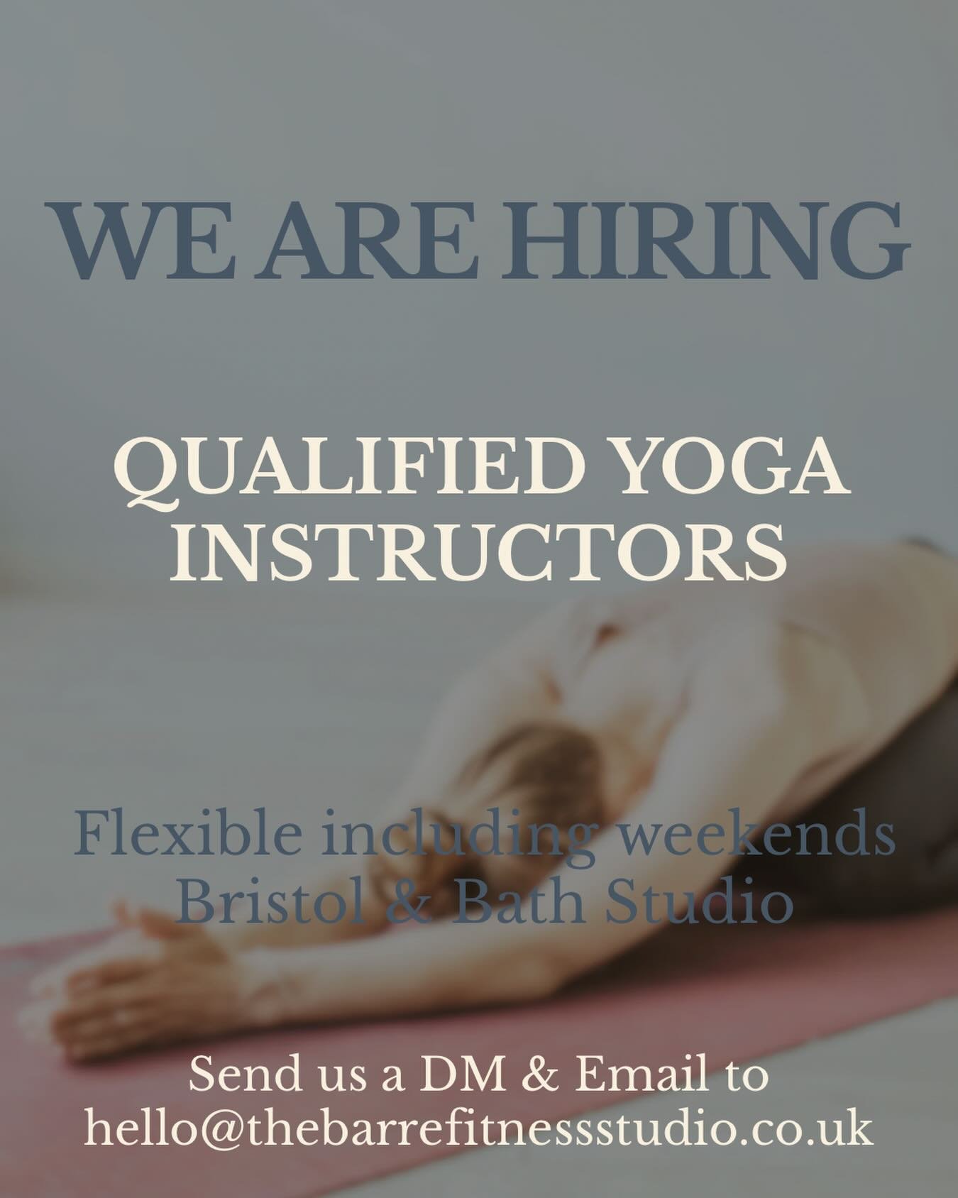 🪩 Exciting news from our Bath studio 🪩 We&rsquo;re on the lookout for a Qualified Yoga Instructor to join our team!

This is a chance to be part of a supportive community of talented instructors and teach some of the most committed and inspiring st