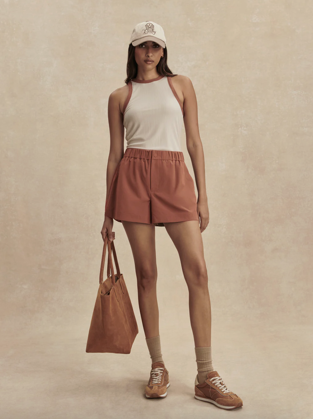 Varley Nila Mid-Rise Short 3.5"- TERRACOTTA