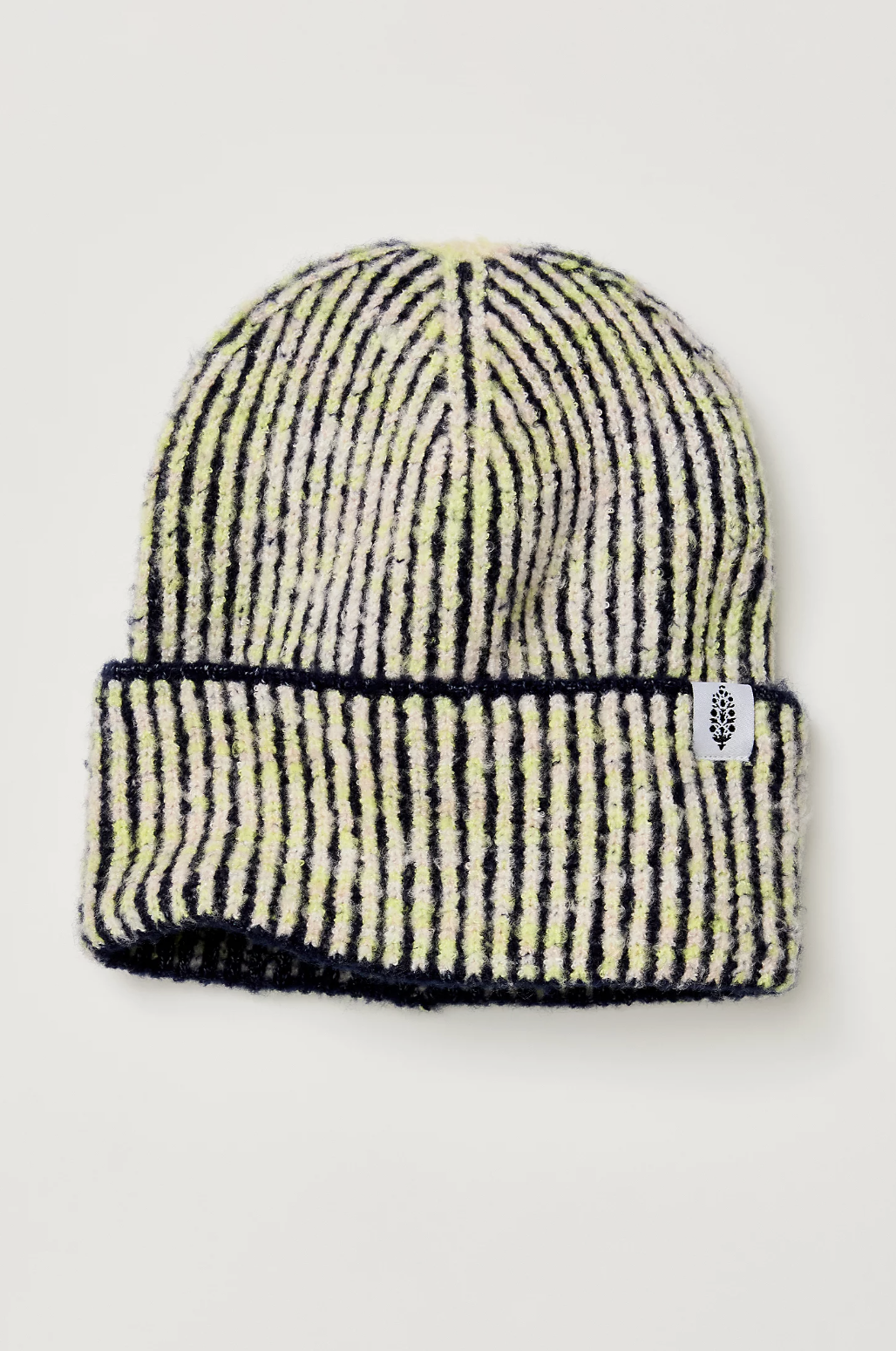 FP Movement Spacedye Ribbed Cool Down Beanie- LEMONADE