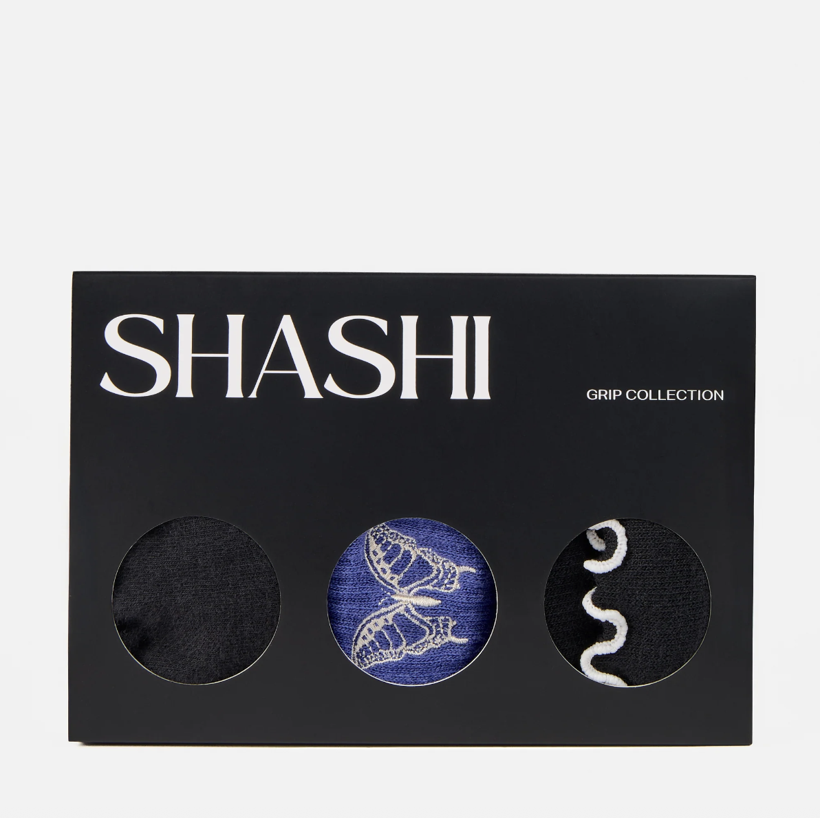 Sashi Socks Gift Box- The Pilates Set Blue