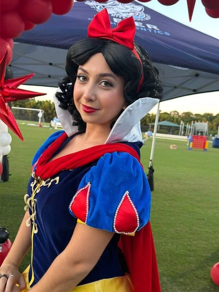 🍎✨ &ldquo;With a heart as sweet as her smile, this princess is ready to bring a little woodland magic, royal charm, and happily-ever-after to your special celebration!&rdquo; 👑