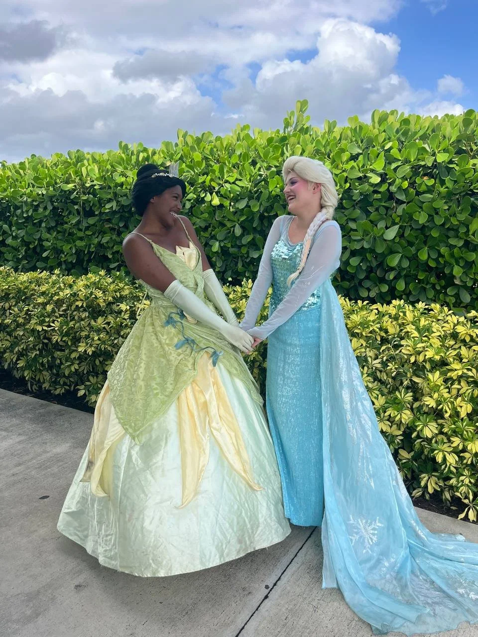 ✨ When the ice queen meets the princess of the bayou, magic happens! ❄️🌿 Together, they remind us that dreams can be as vibrant as a song and as cool as a winter's breeze. Here&rsquo;s to friendship that transcends every kingdom! 💖👑