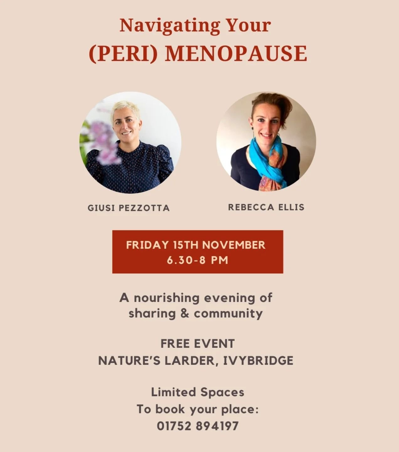 ✨&nbsp;Join Us for an Evening Chat on Peri &amp; Menopause&nbsp;✨

One of the key parts of my work is supporting women through this important transition in life, and I&rsquo;d love to invite you to join me and Rebecca @trailingpebbles 💕 for an infor