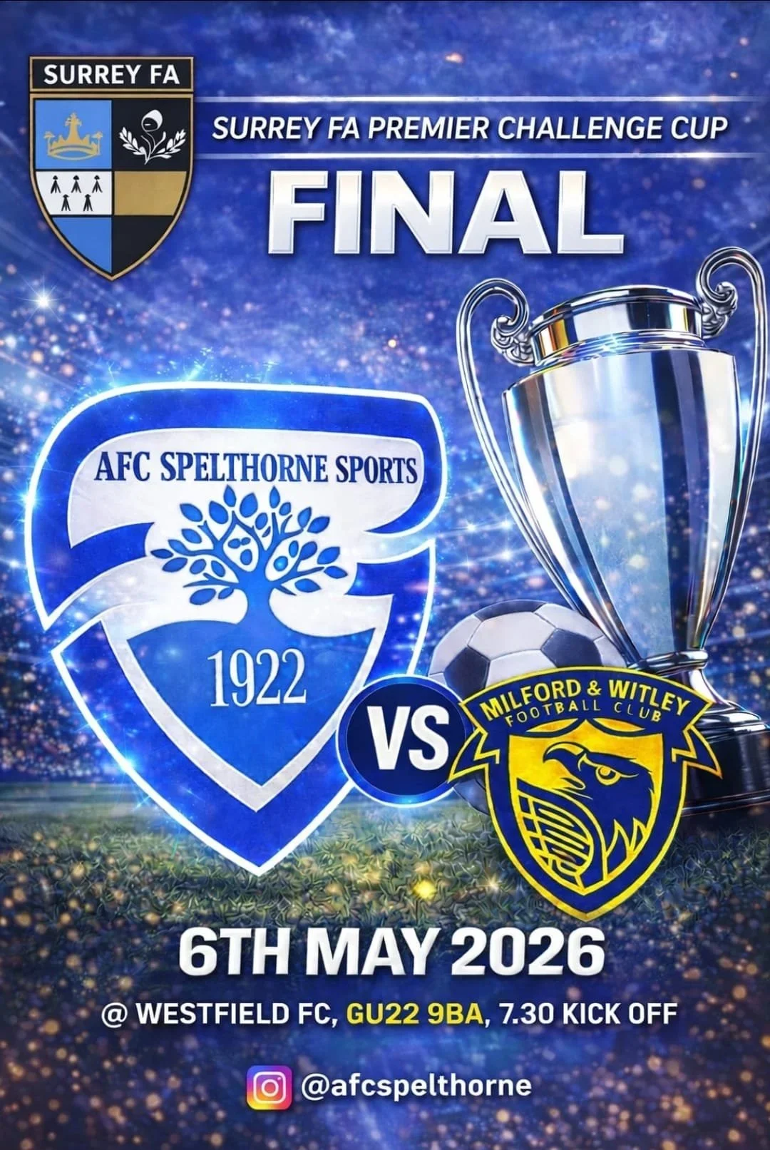 AFC Spelthorne Sports in the FA Premier Challenge Cup Final!