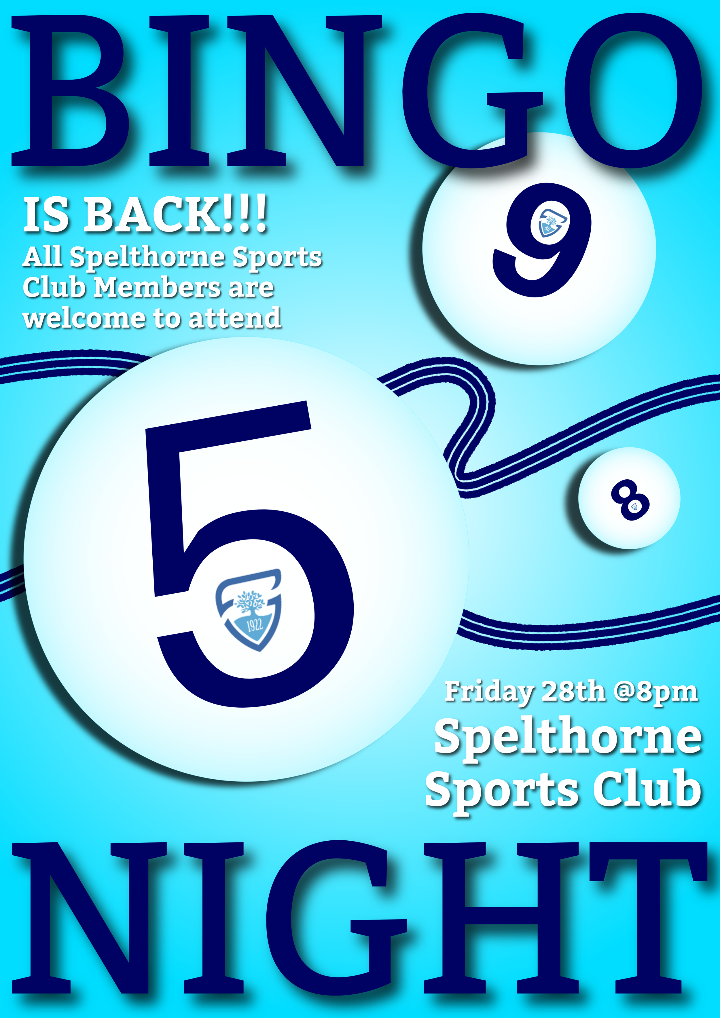 Bingo Is Back @Spelthorne Sports Club!