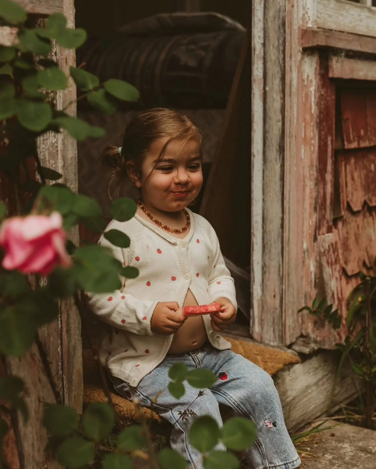 In Nana&rsquo;s garden. 
Buttercups between toes, daisies clutched in tiny hands, and mum right in the middle of it all. 
Holding, laughing, being home.

These are the places that carry stories.
Where generations overlap, light falls just right, and 