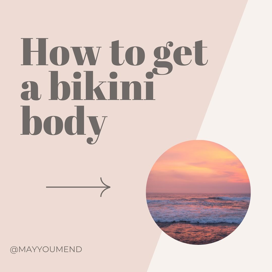 2 simple steps to get a &ldquo;bikini body.&rdquo;

In theory, the steps involved to wear two items of swimwear should be easy. Thanks to diet culture, it&rsquo;s not so easy.

If you are noticing you&rsquo;re becoming anxious or obsessed about looki
