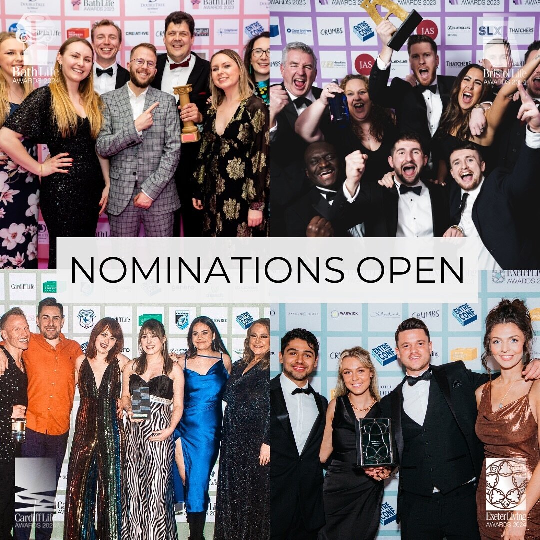 ✨ We've rang in the New Year and our annual Life Awards season is *officially* in full swing, with nomination deadlines ticking down in Bath, Bristol, Cardiff and Exeter this January!

Please make sure you don&rsquo;t miss out on the biggest business