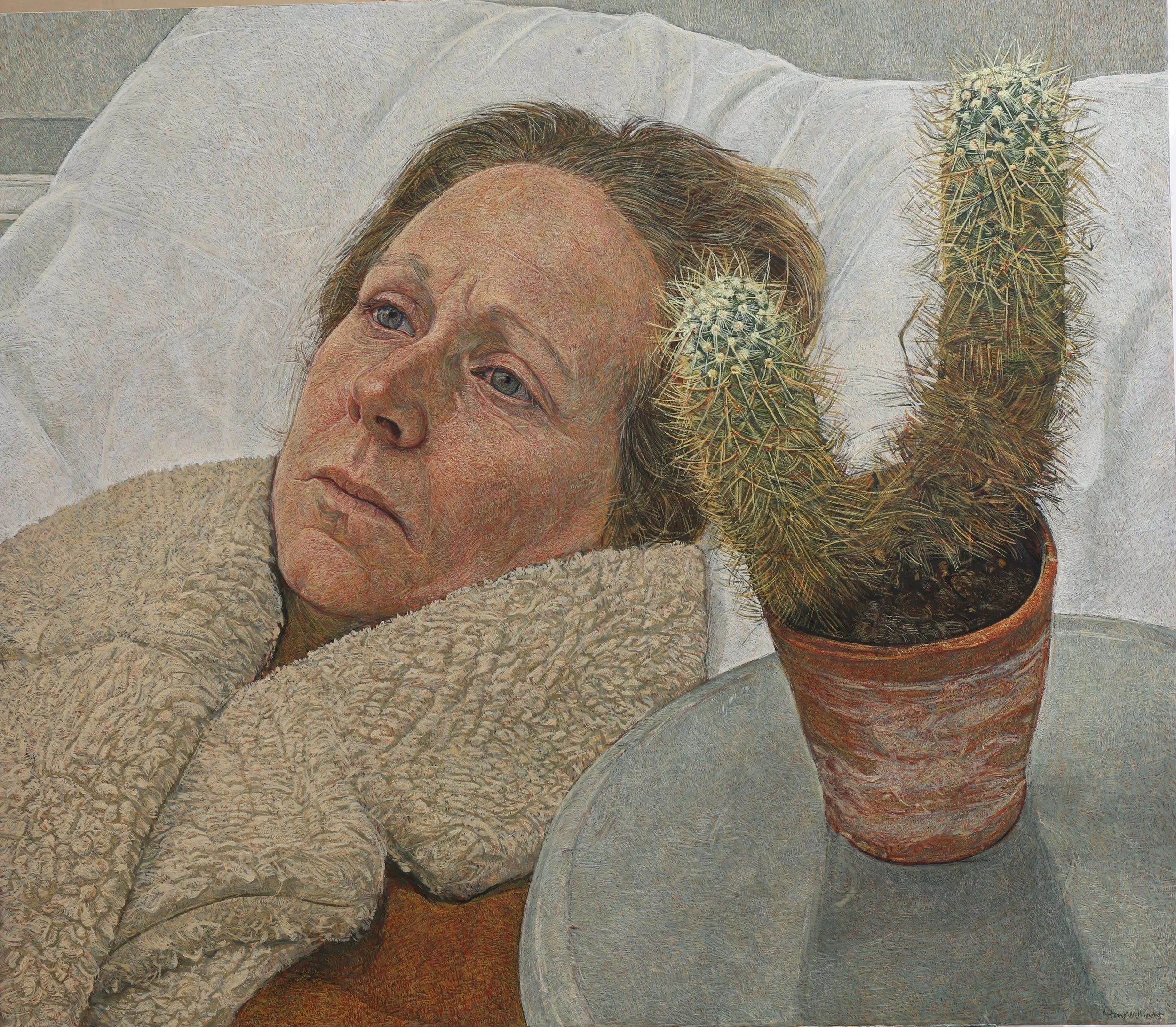 Antony Williams, Sheepskin and Cactus, 53 x 74 cms,£28,500.JPG