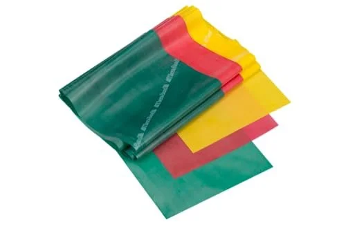 THERABAND Resistance Bands Set, Elastic Bands for Exercise & Physical Therapy, Strength Training for Upper & Lower Body Fitness