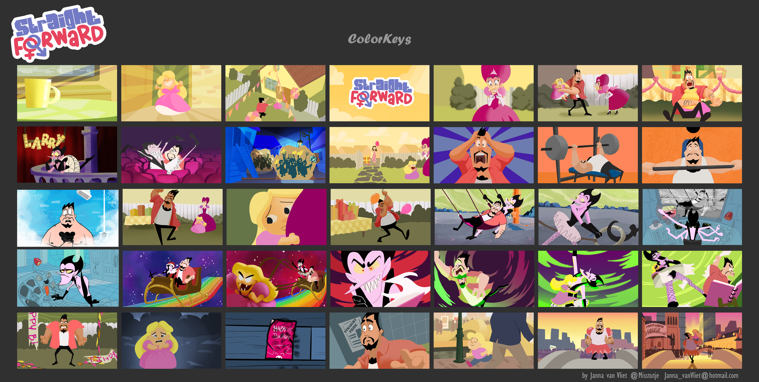 Color script Straight Forward