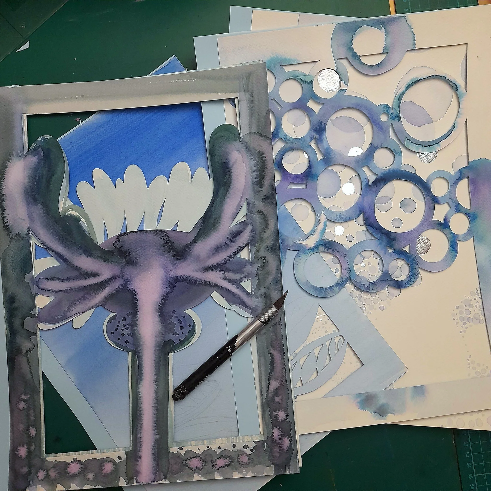 Pages of the purple totem flower