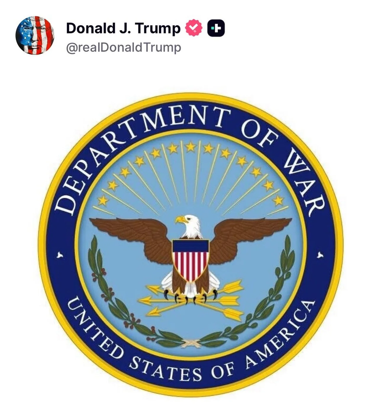 President Trump signs an executive order reverting the Department of Defense back to the Department of War! The cartels of Mexico better get ready. #kunkleforcongress #tx34 #cd34 #dod #dow #war