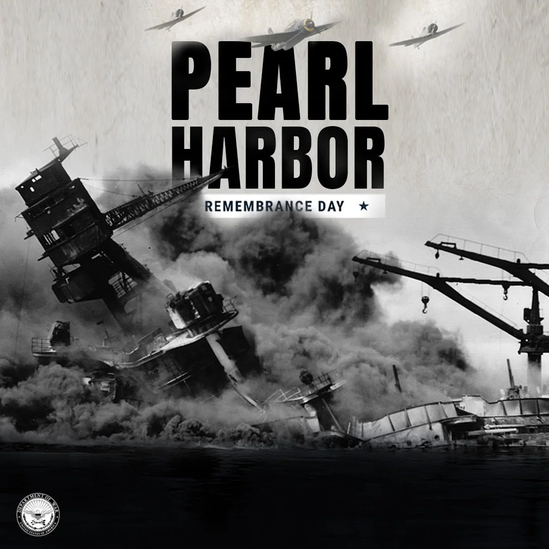 WE WILL NEVER FORGET PEARL HARBOR. 

84 years ago, our country was attacked...the response from our GREATEST GENERATION solidified America as a SUPERPOWER. Our military insured that our Nation was not defined by that attack but by how we decisively r