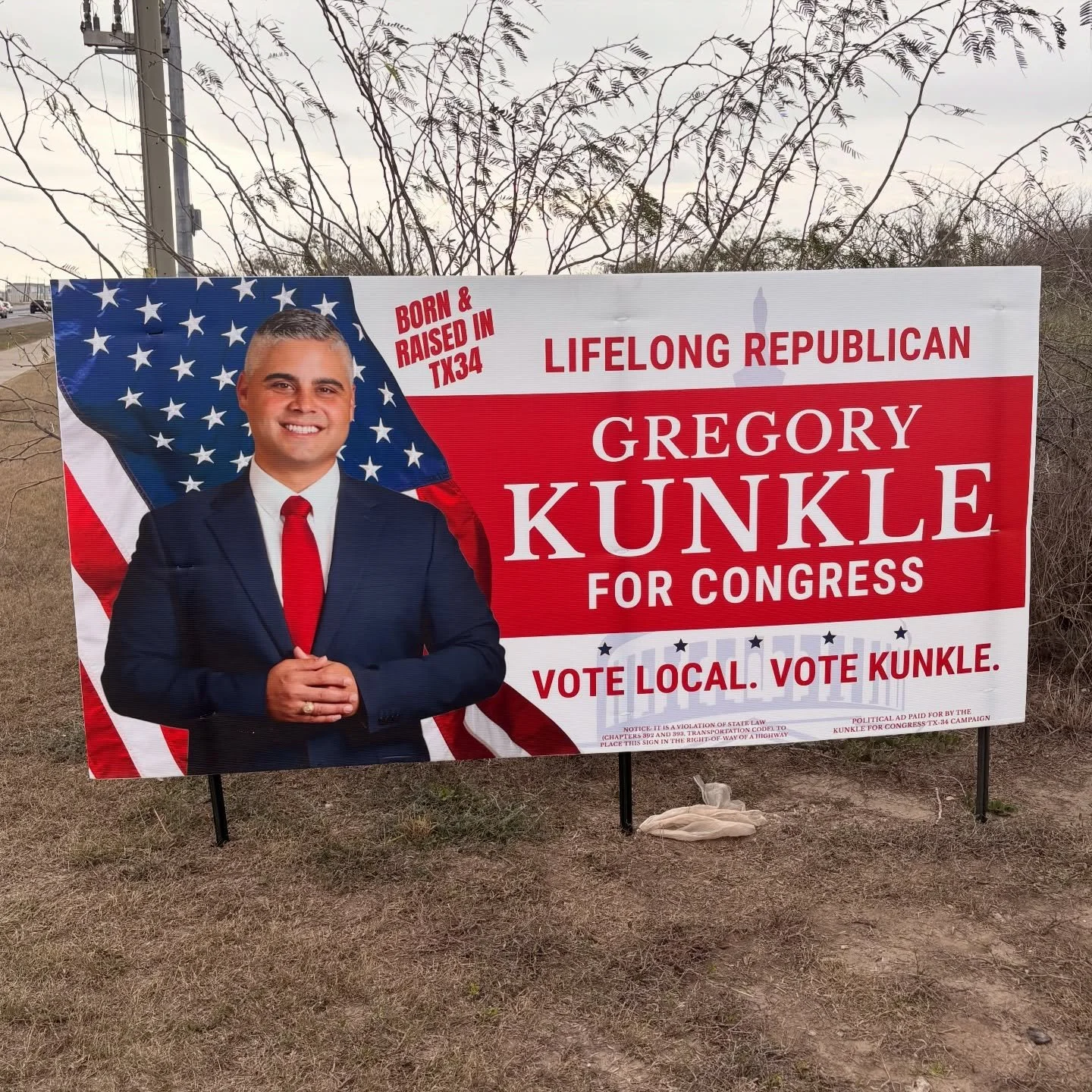 There is only one LIFELONG REPUBLICAN, born &amp; raised in the district running on solutions for you&hellip;and this is your sign to vote Kunkle for Congress in the GOP Primary. Make sure to let us know if you would like to put up one of these signs