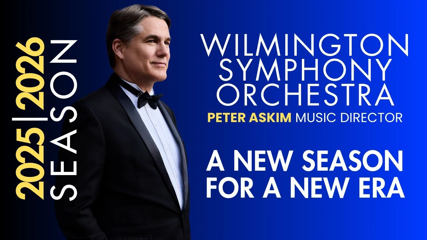 Help us celebrate Next Fest Founder, @peteraskim's new era as Music Director of the @wilmingtonsymphony!

From the dramatic power of Carmina Burana with @capefearchorale + @uncwchoirs to Vivaldi&rsquo;s The Four Seasons featuring @aisslinnviolin &amp