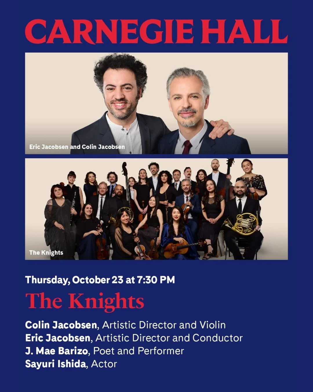 From our friends at @carnegiehall! 👇

Experience @philipglass&rsquo; Symphony No. 3, one of his most traditionally &ldquo;classical&rdquo; works, though never before heard at Carnegie Hall, interspersed with original poetry by prize-winning poet @jm